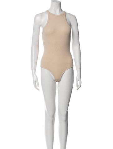 Agolde Tops Bamboo Crew Neck Bodysuit XS