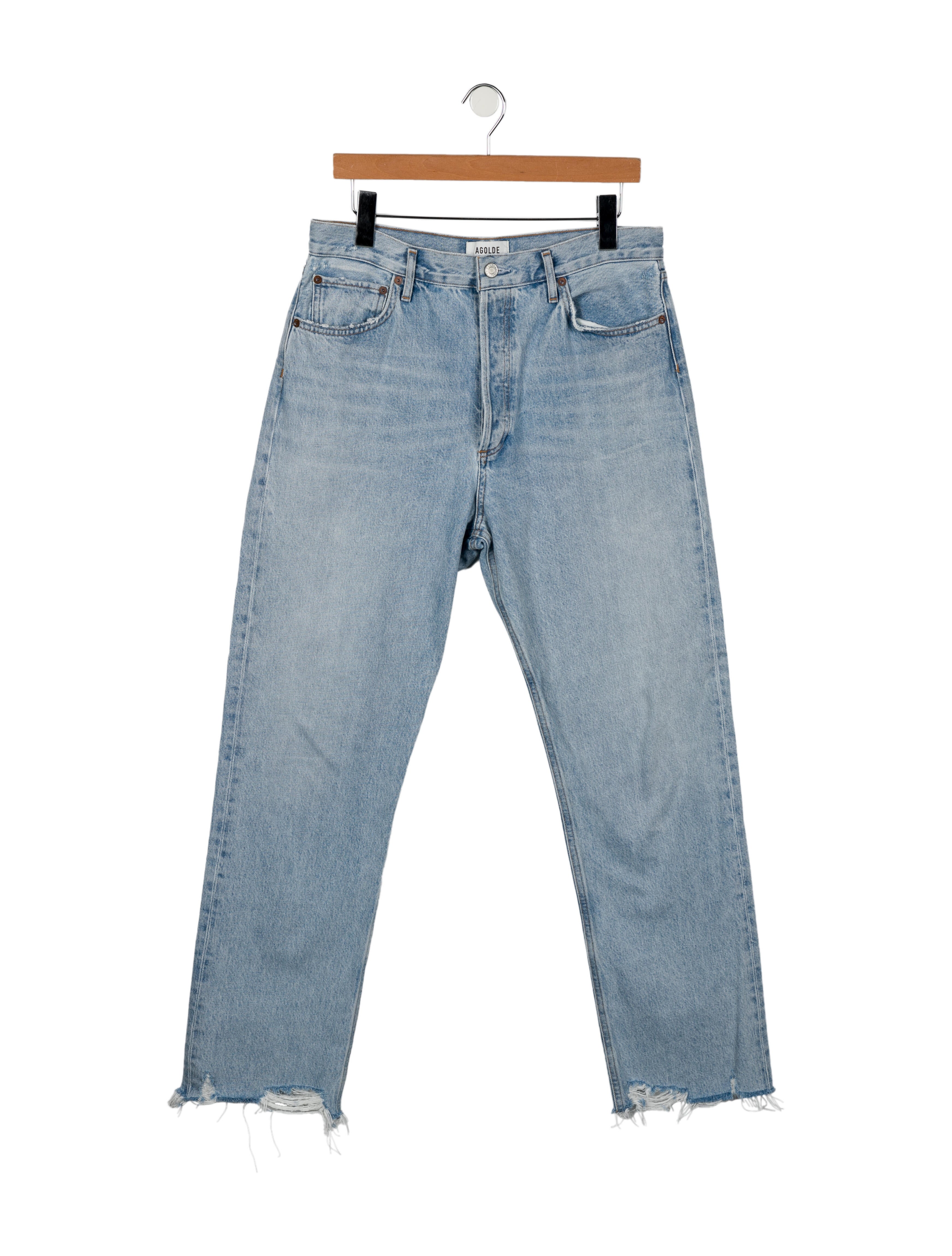 AGOLDE High-Rise Straight Leg Jeans