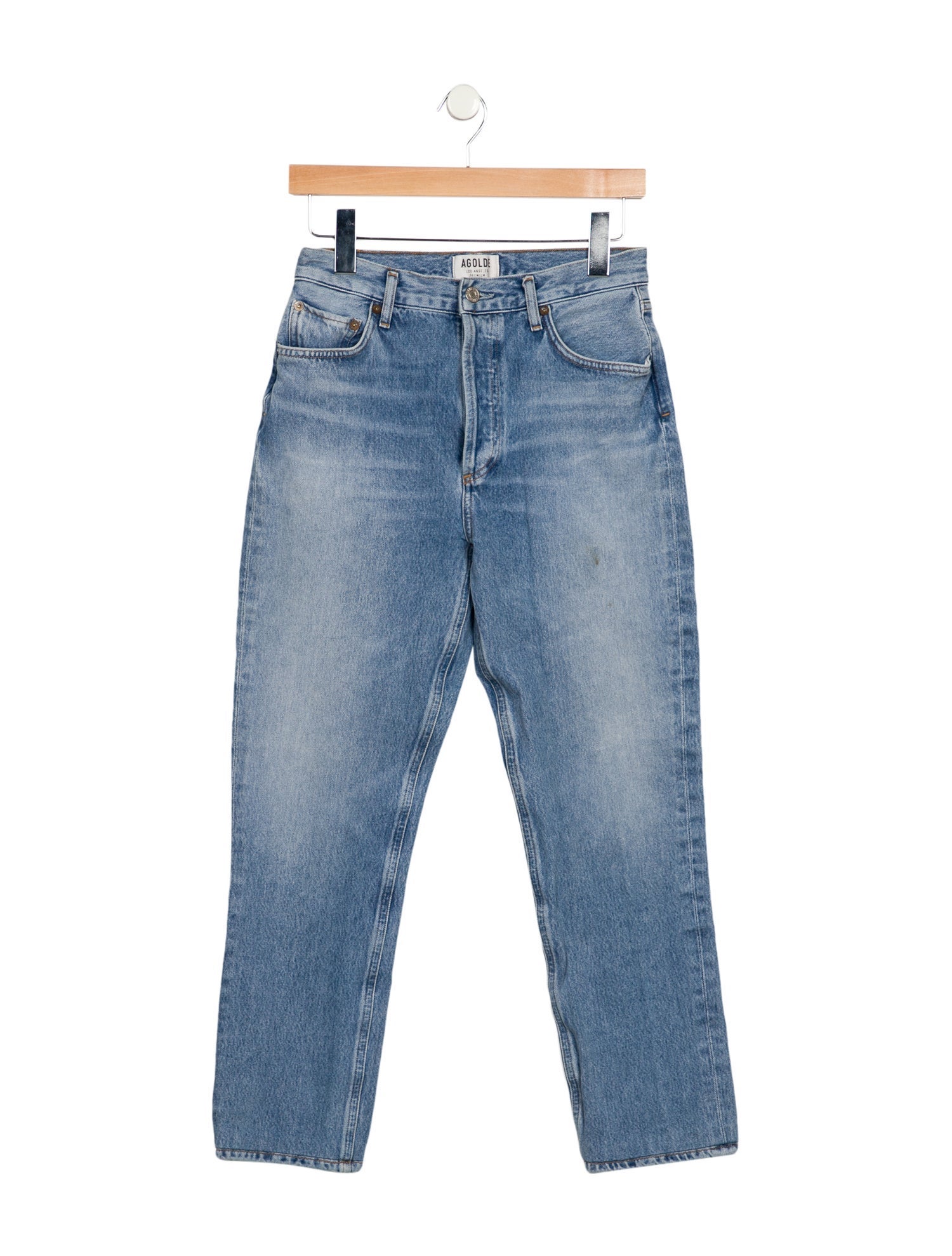AGOLDE High-Rise Straight Leg Jeans