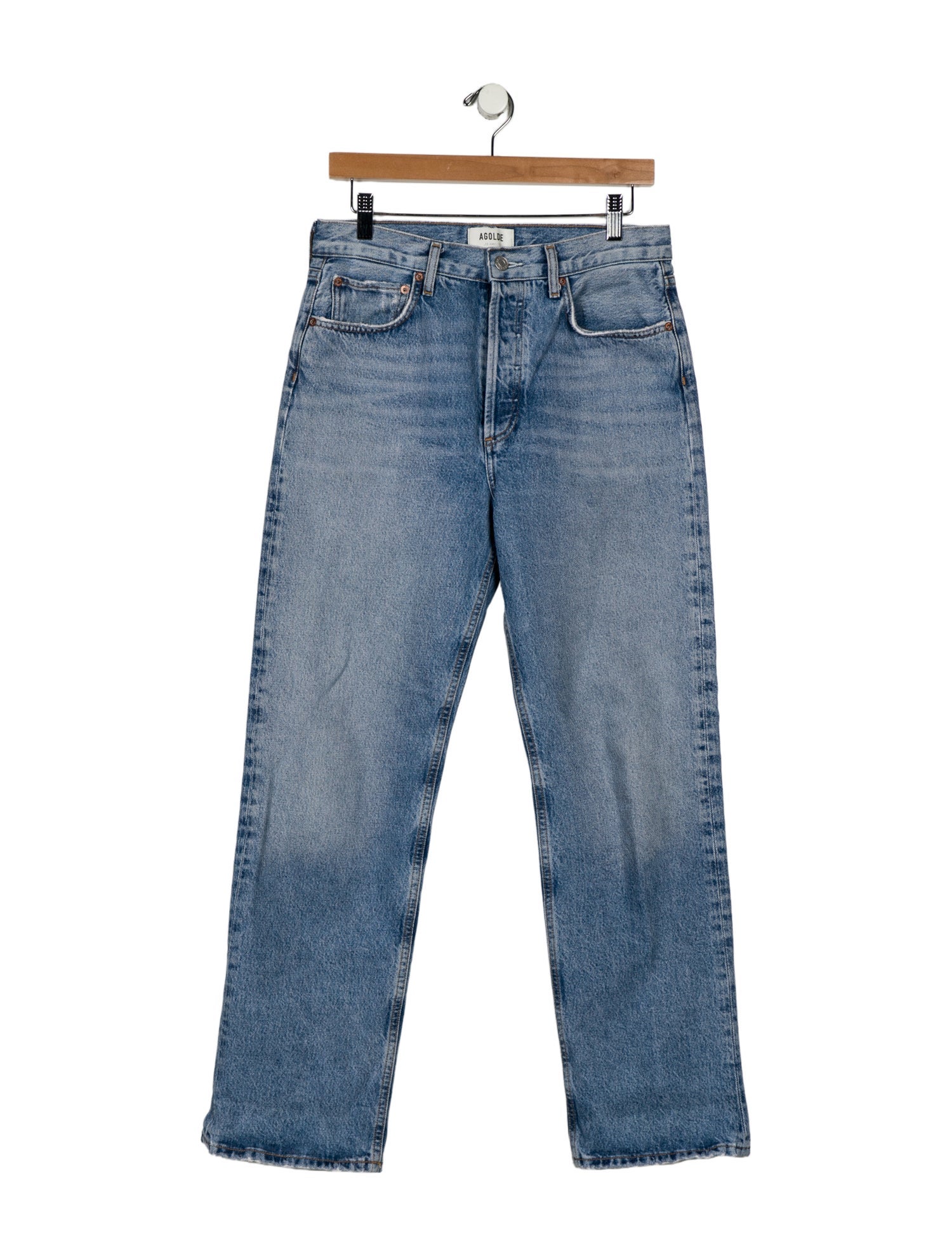 AGOLDE High-Rise Straight Leg Jeans