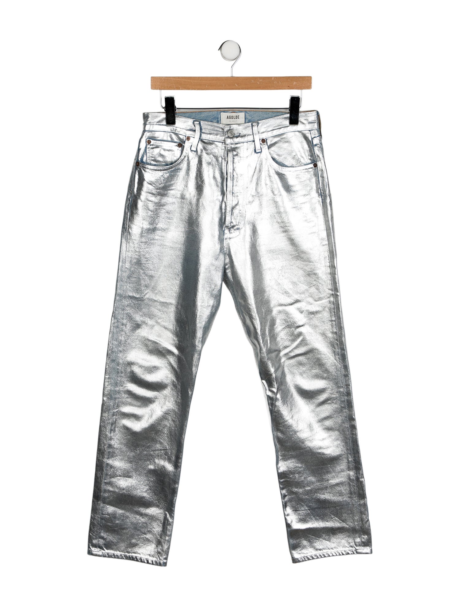 AGOLDE High-Rise Straight Leg Jeans