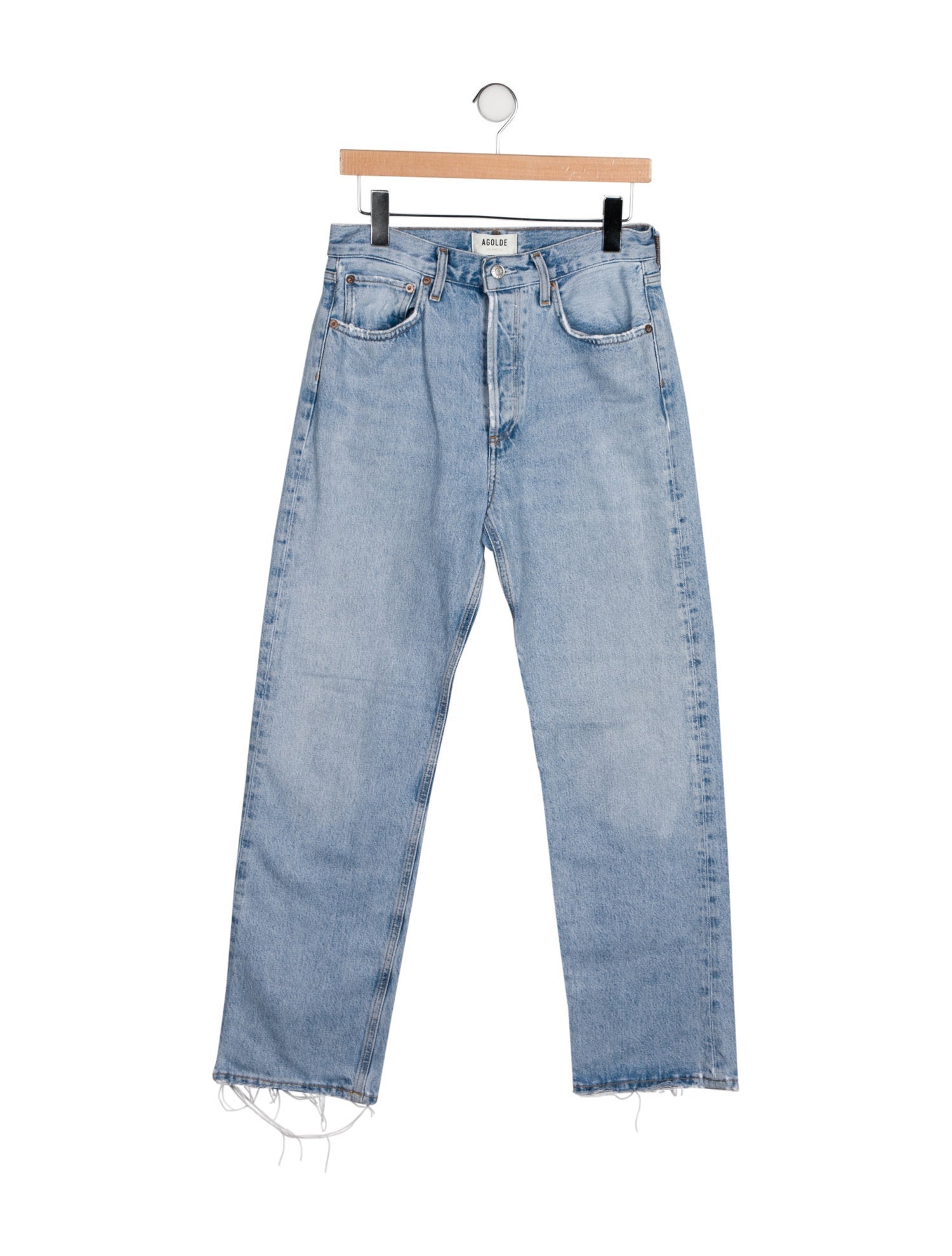 AGOLDE Mid-Rise Straight Leg Jeans