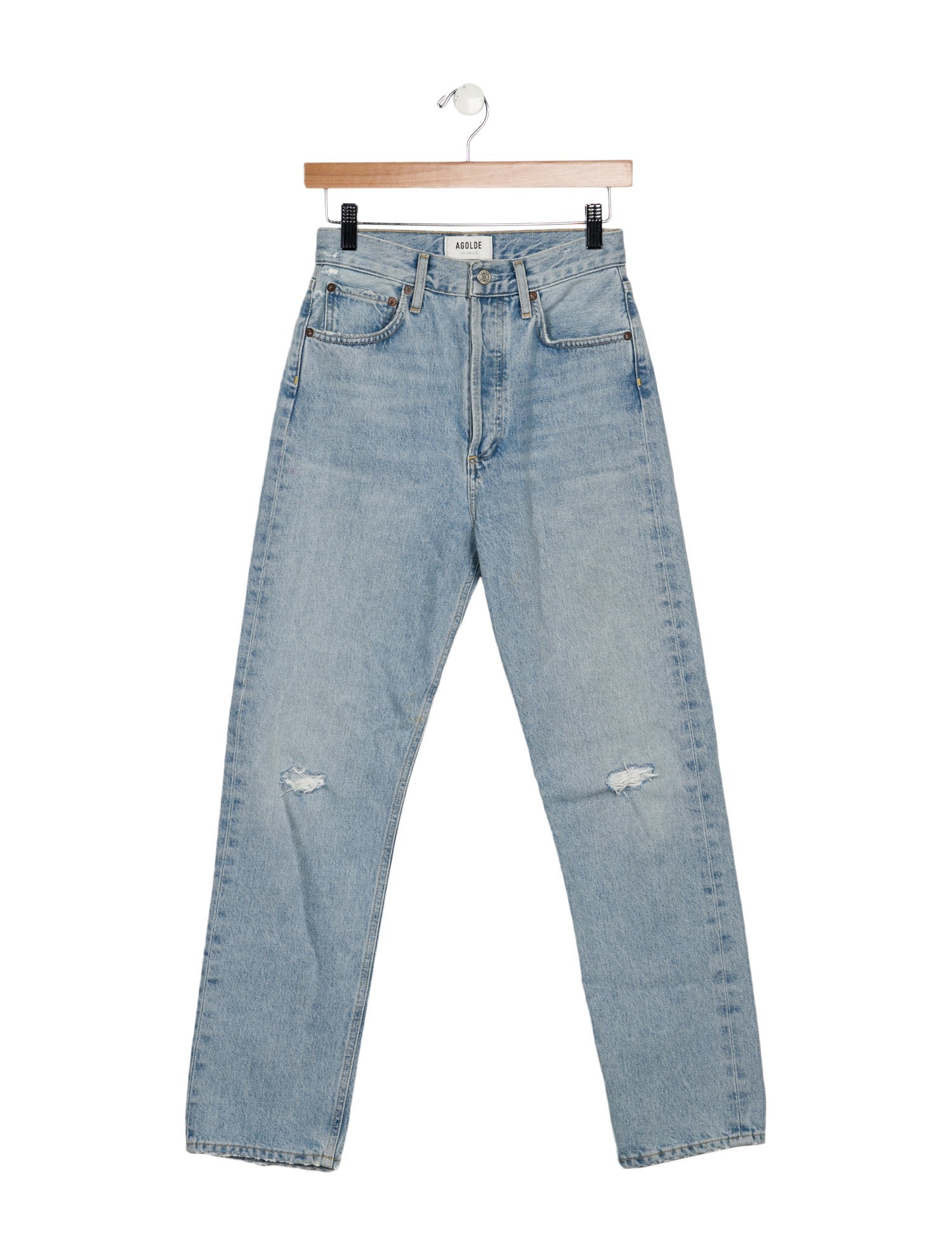 AGOLDE High-Rise Straight Leg Jeans