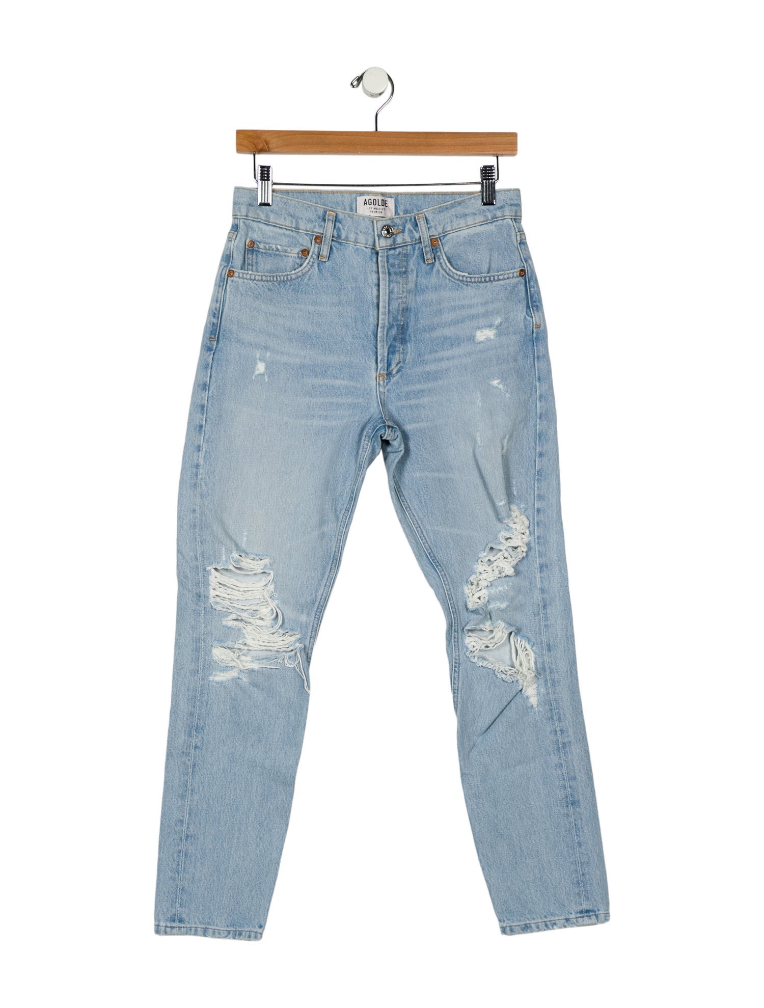 AGOLDE Mid-Rise Skinny Leg Jeans