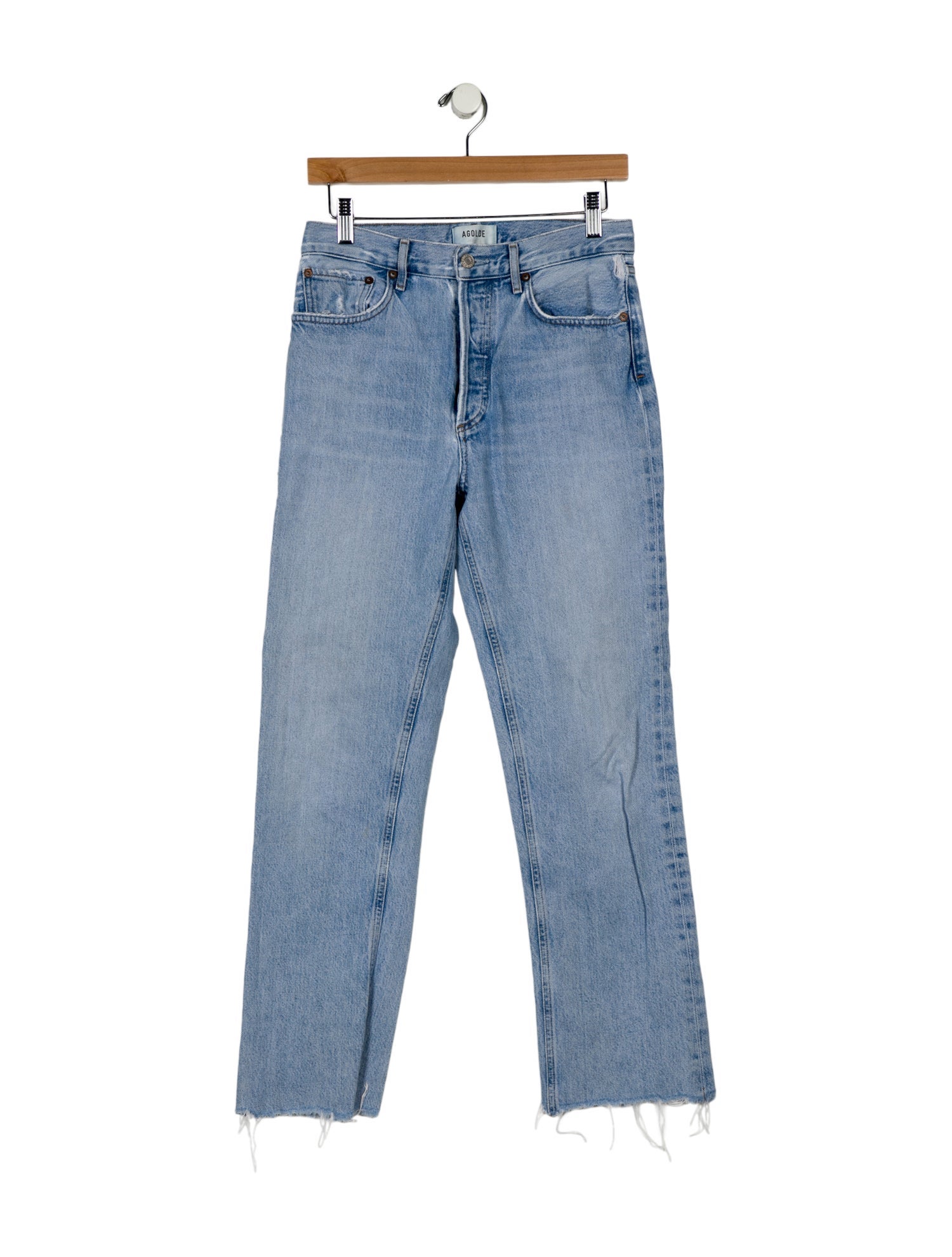 AGOLDE High-Rise Straight Leg Jeans