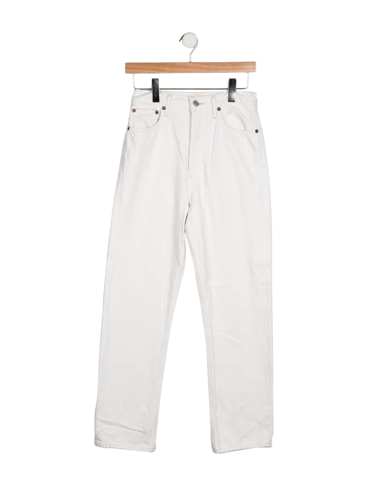 AGOLDE High-Rise Straight Leg Jeans