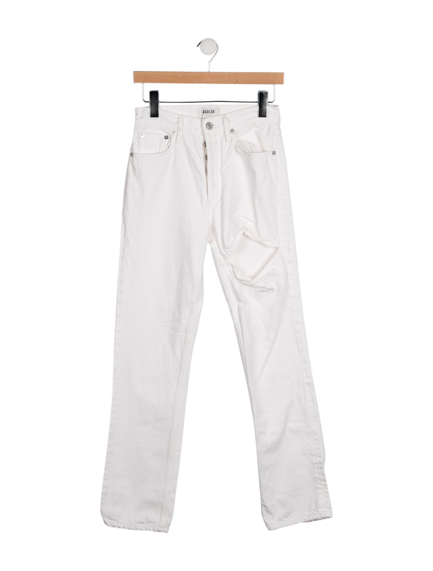 AGOLDE Mid-Rise Straight Leg Jeans