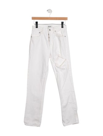 AGOLDE Mid-Rise Straight Leg Jeans