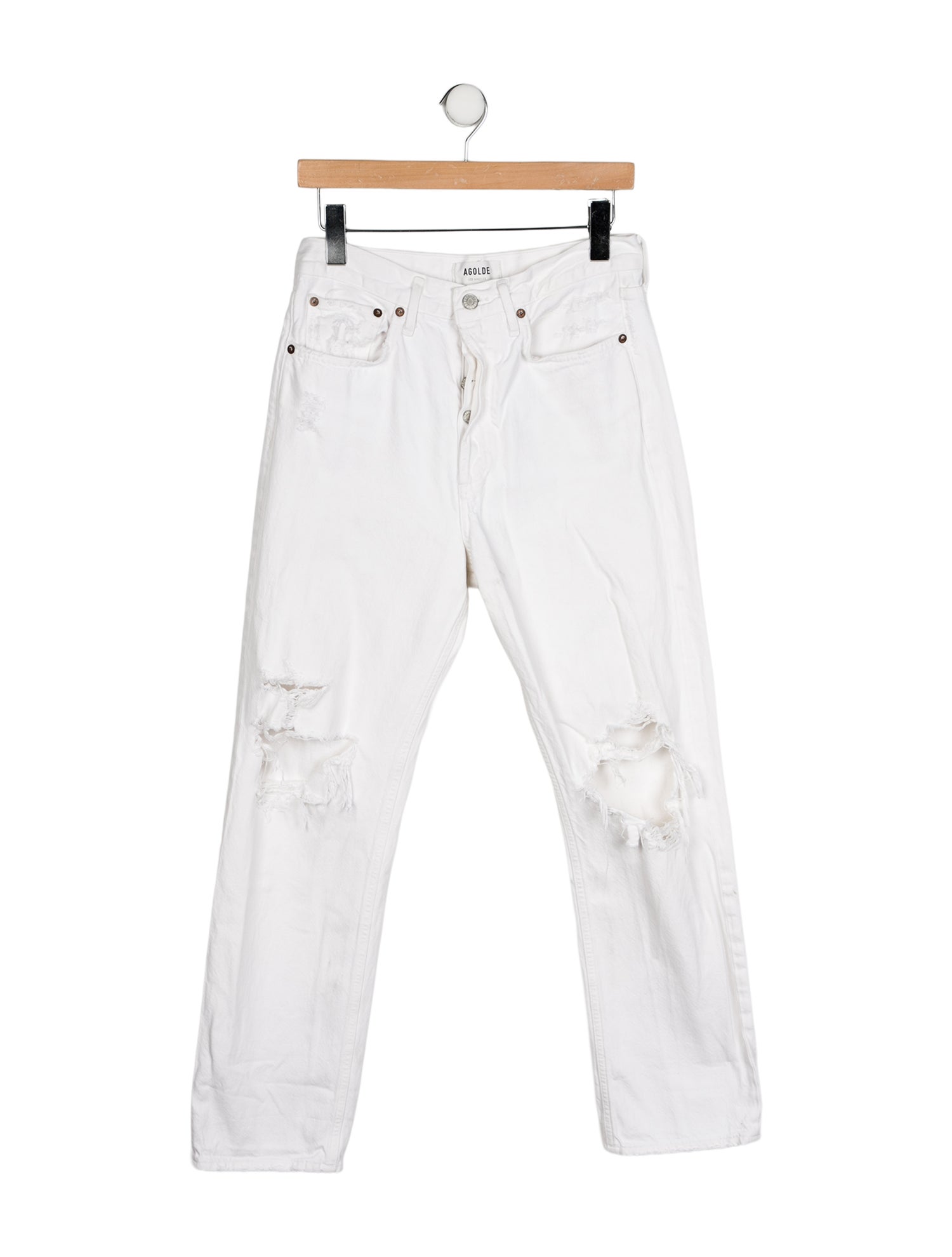 AGOLDE High-Rise Straight Leg Jeans