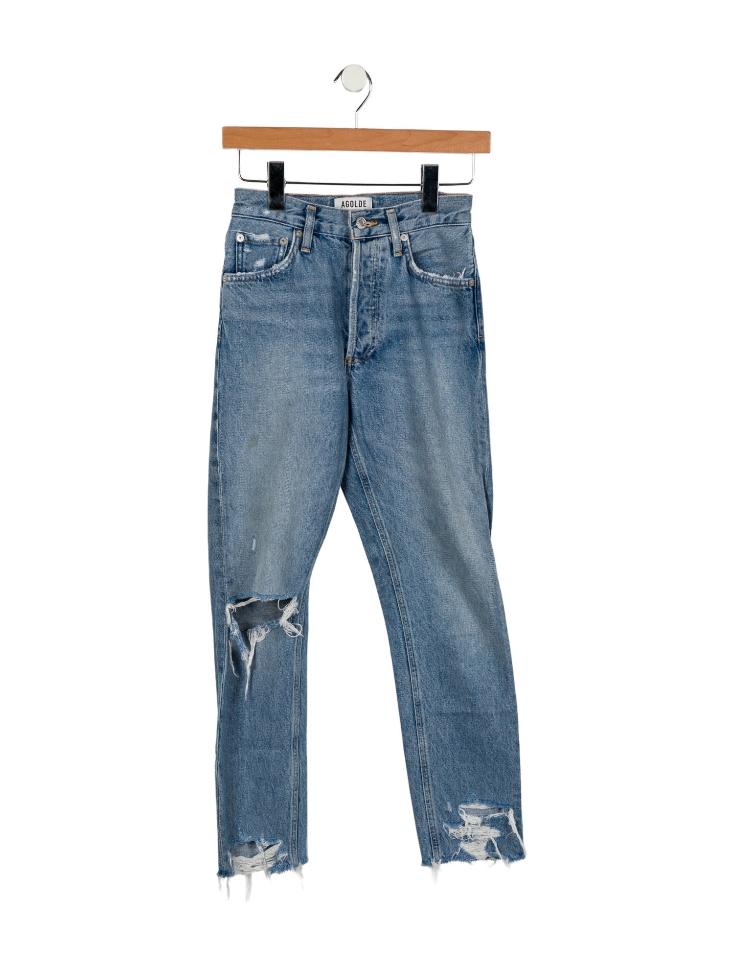 AGOLDE Mid-Rise Skinny Leg Jeans