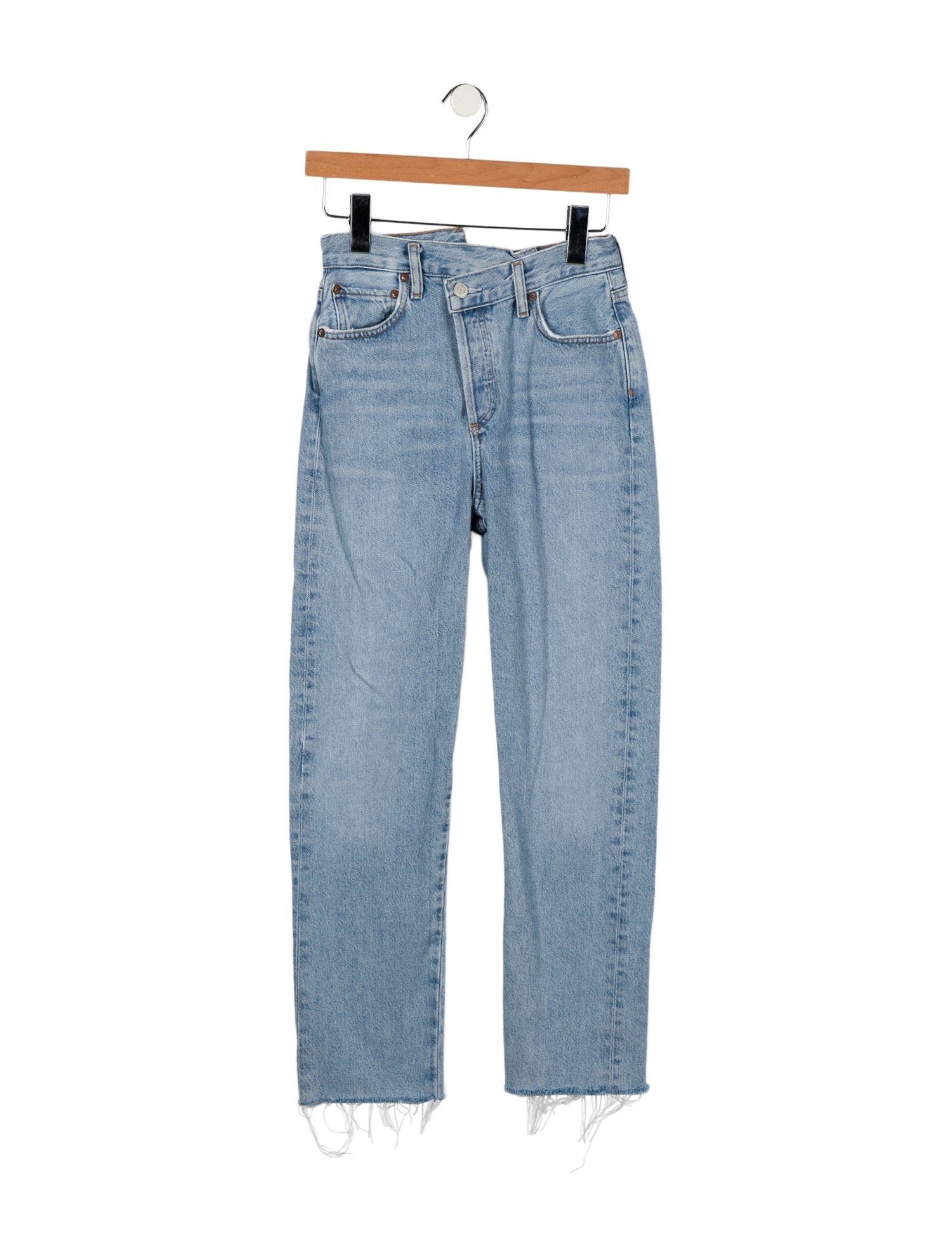 AGOLDE Mid-Rise Straight Leg Jeans