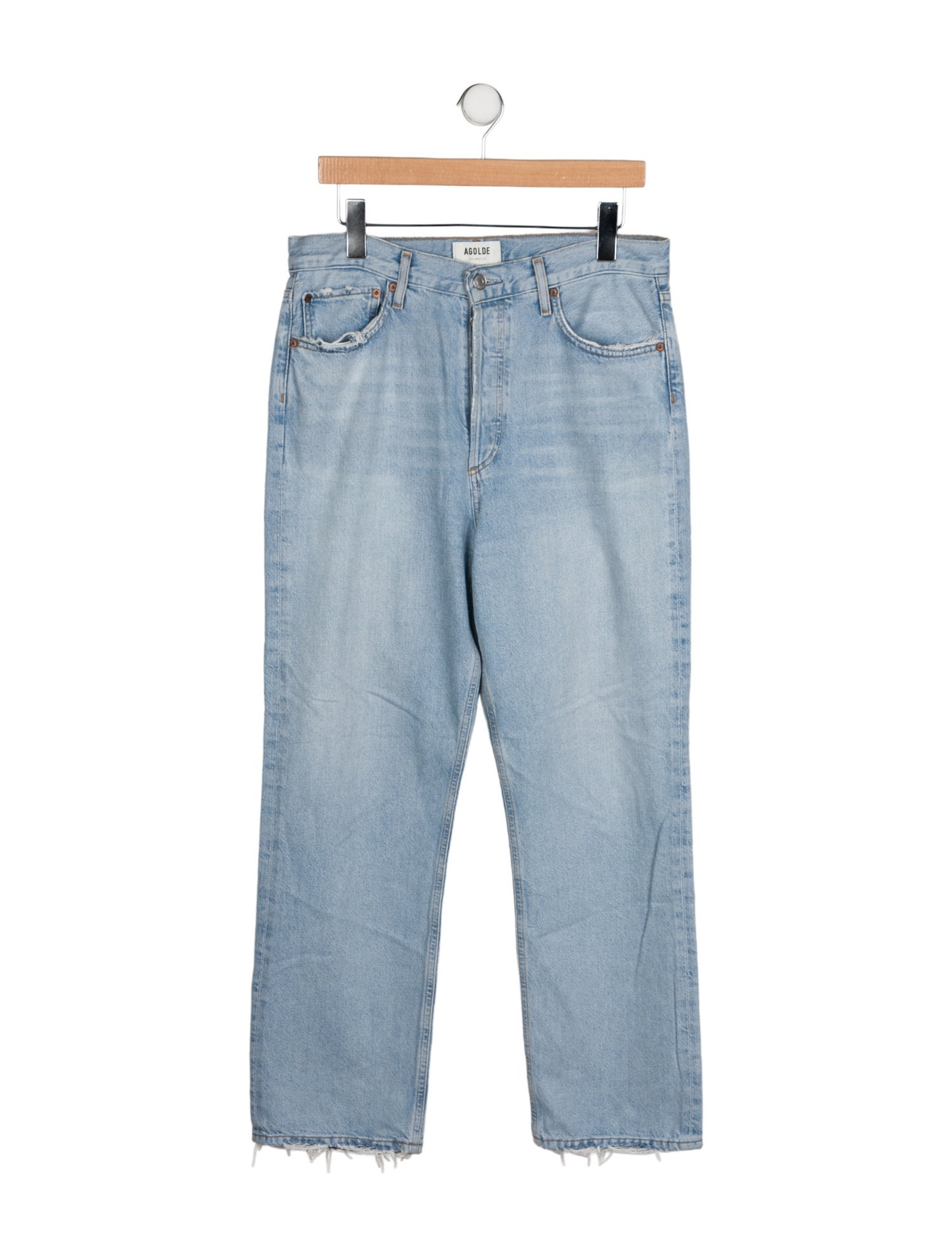 AGOLDE High-Rise Straight Leg Jeans