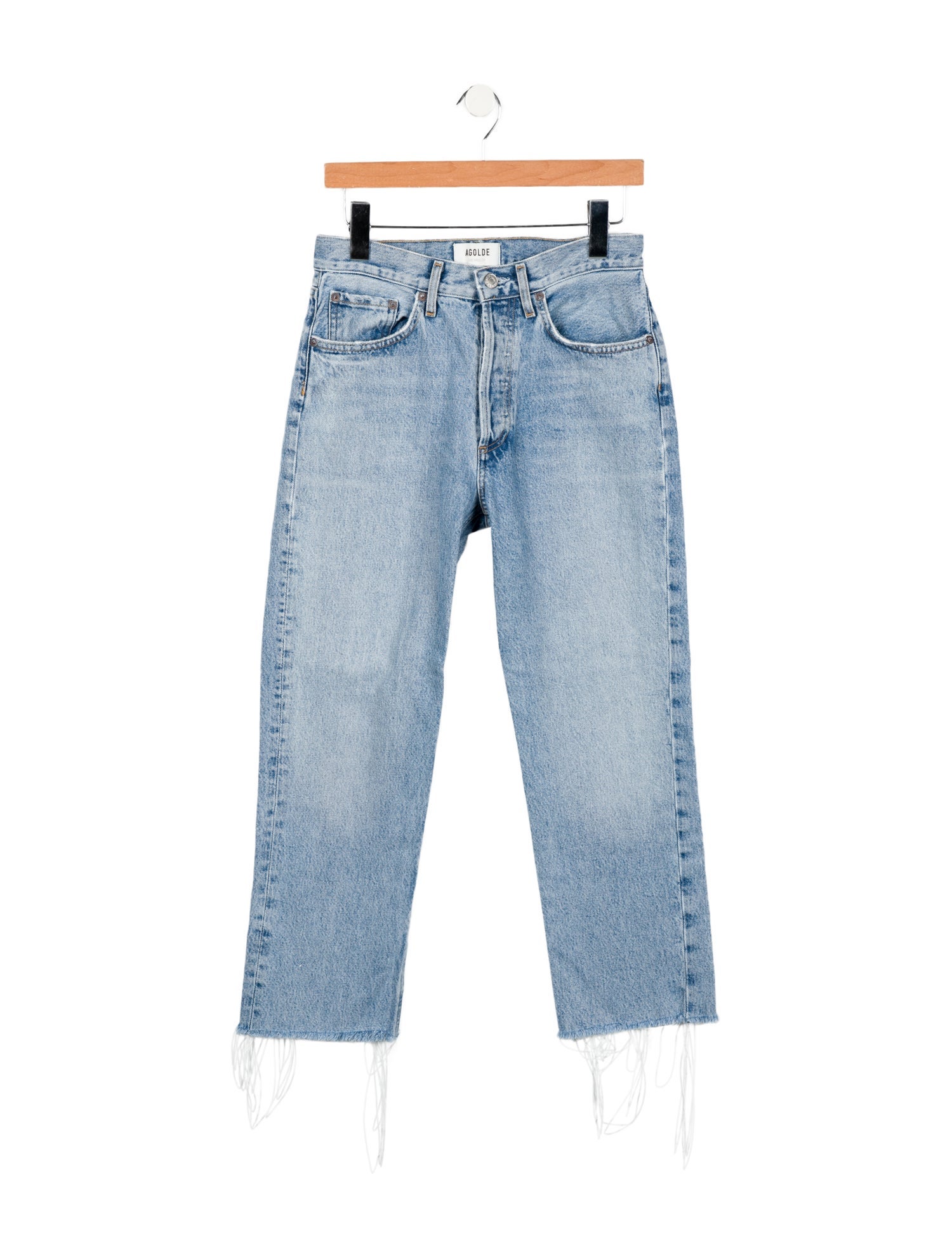 AGOLDE Mid-Rise Straight Leg Jeans