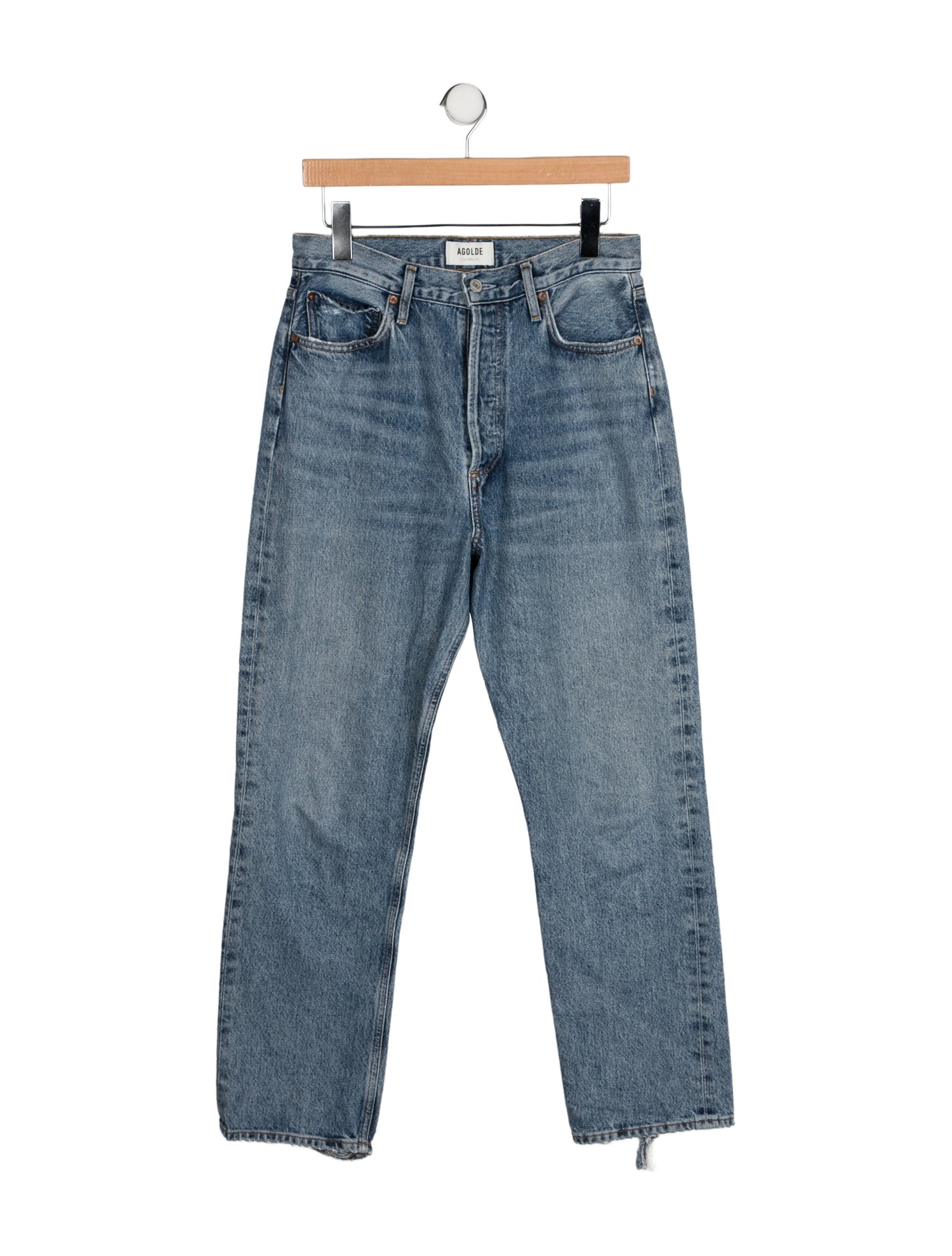 AGOLDE High-Rise Straight Leg Jeans