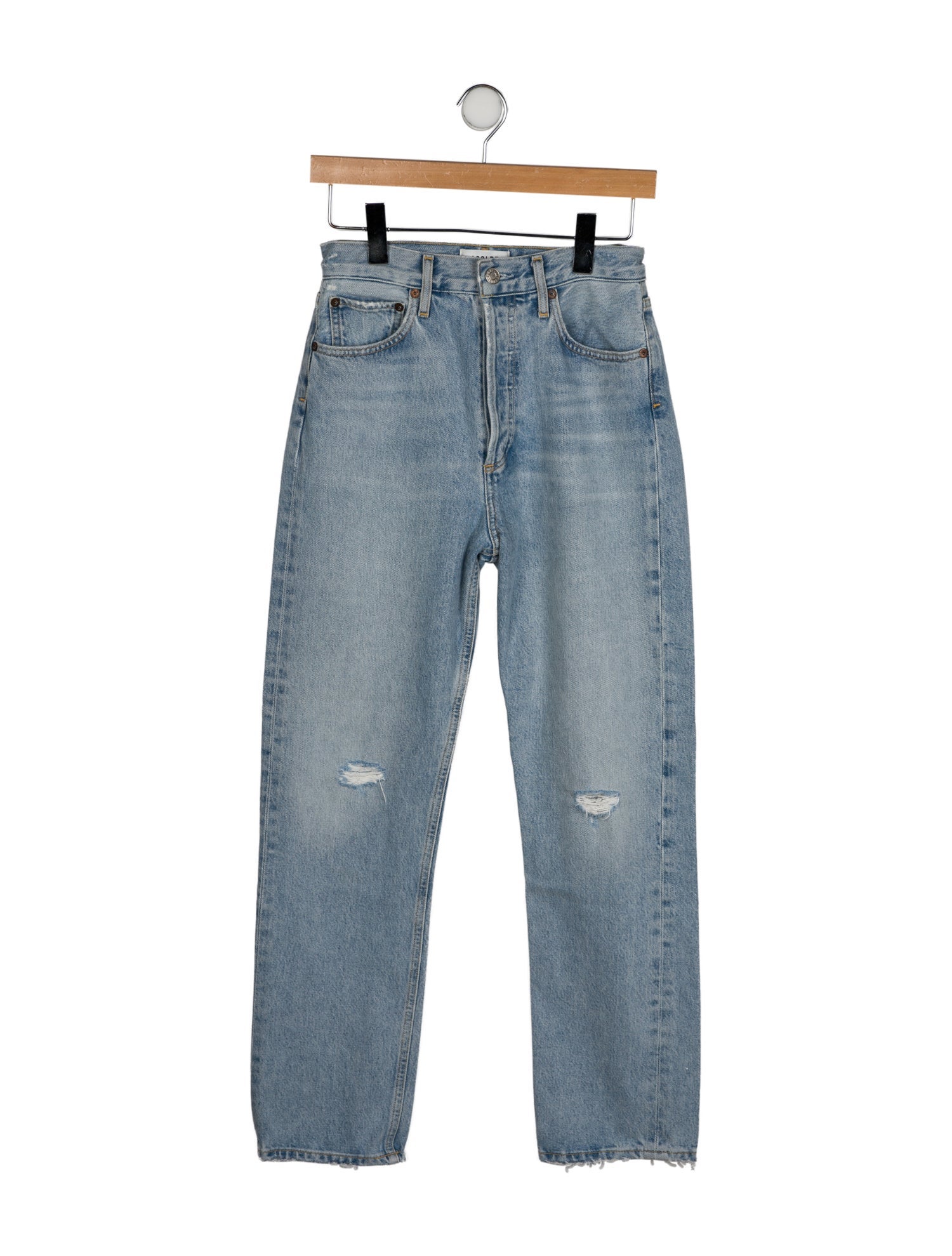 AGOLDE High-Rise Straight Leg Jeans