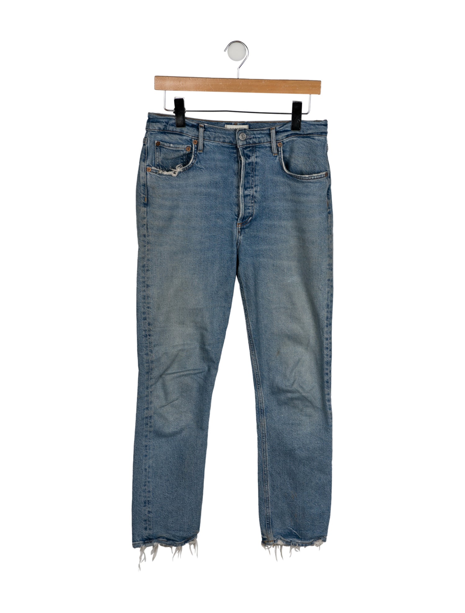 AGOLDE High-Rise Straight Leg Jeans