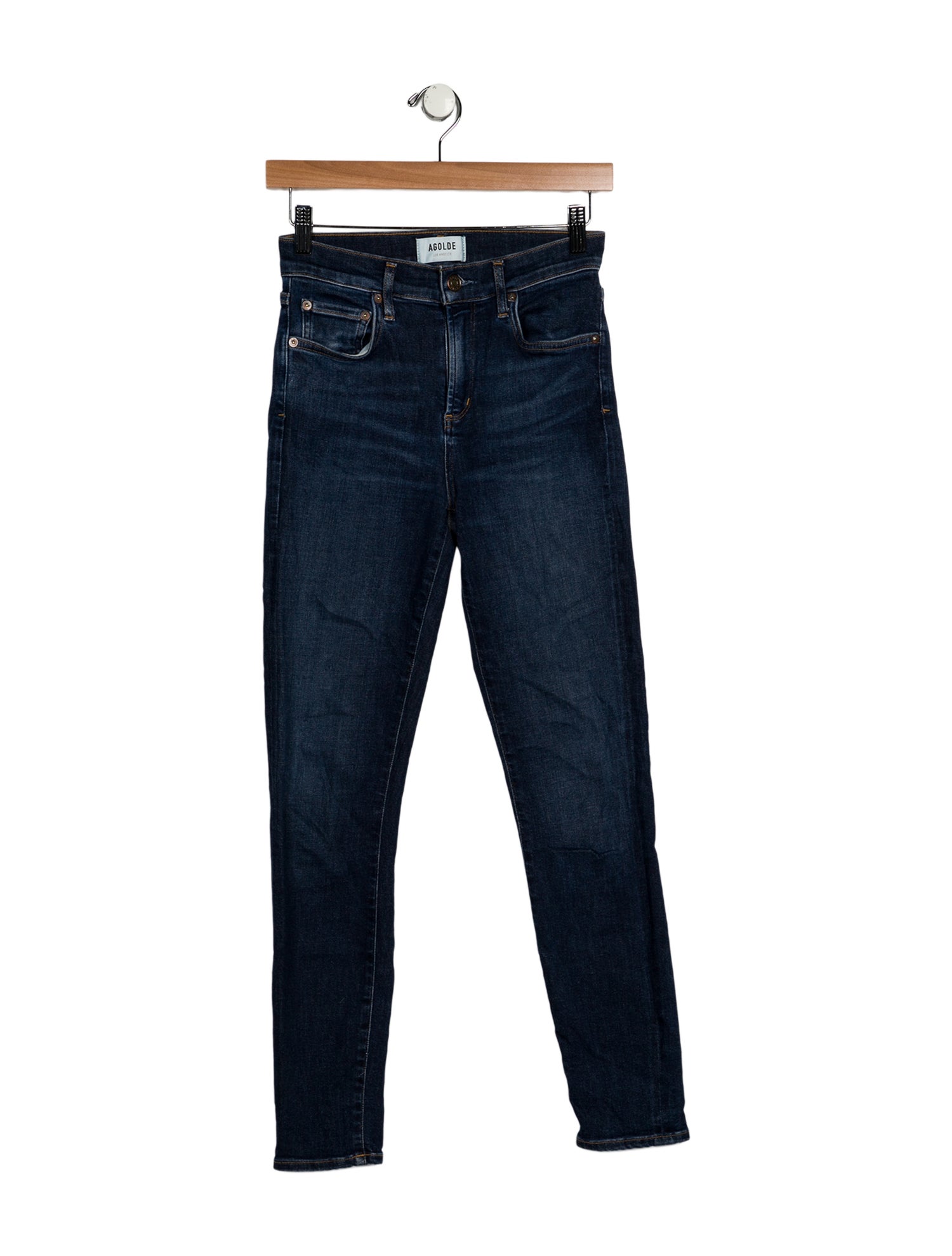AGOLDE Mid-Rise Skinny Leg Jeans