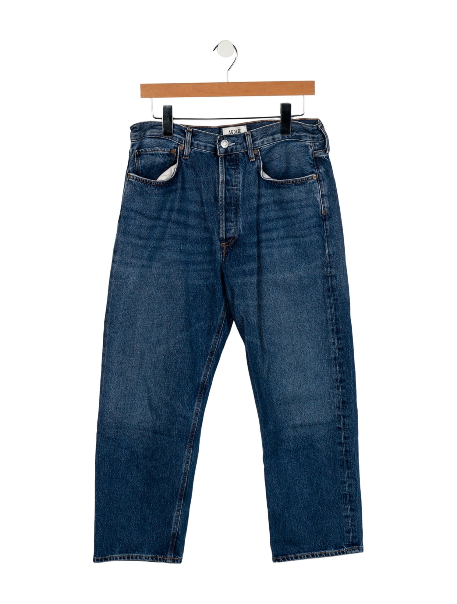 AGOLDE High-Rise Straight Leg Jeans