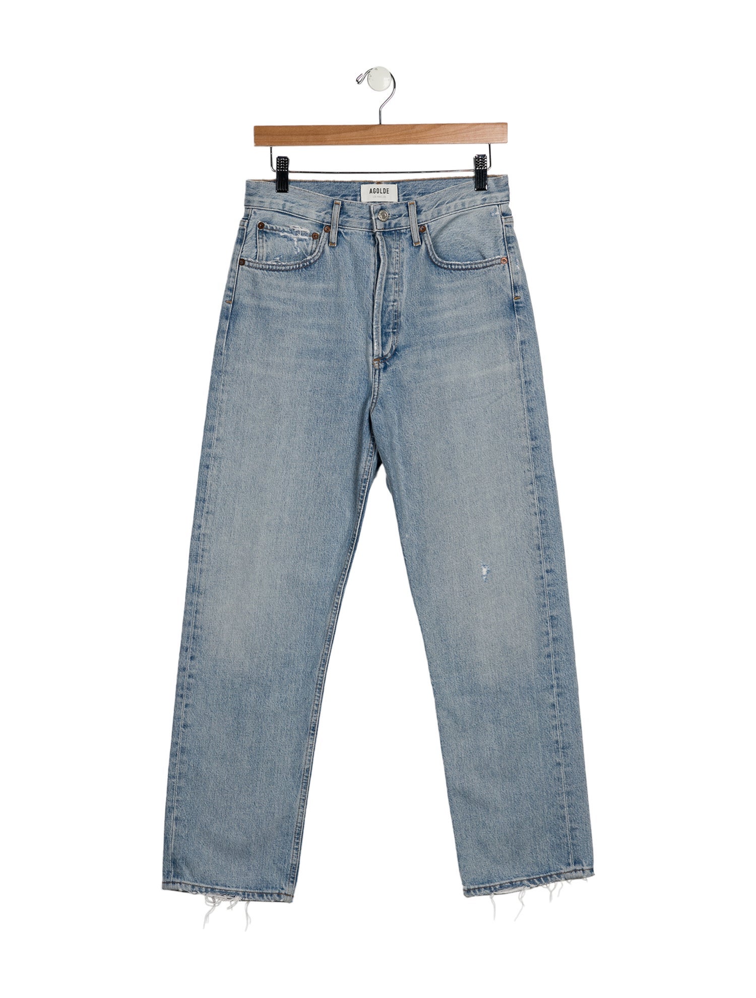 AGOLDE High-Rise Straight Leg Jeans