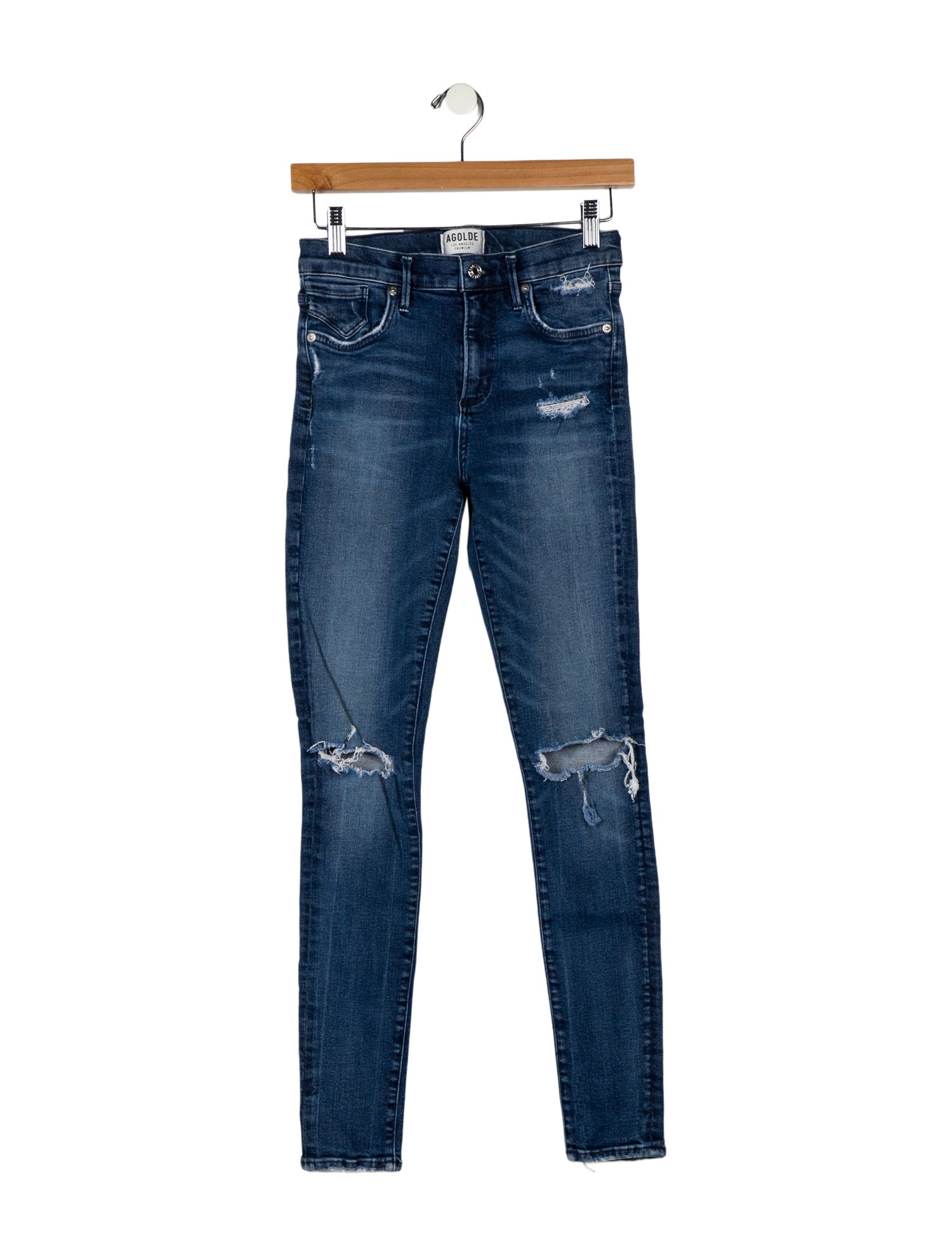 AGOLDE Mid-Rise Skinny Leg Jeans