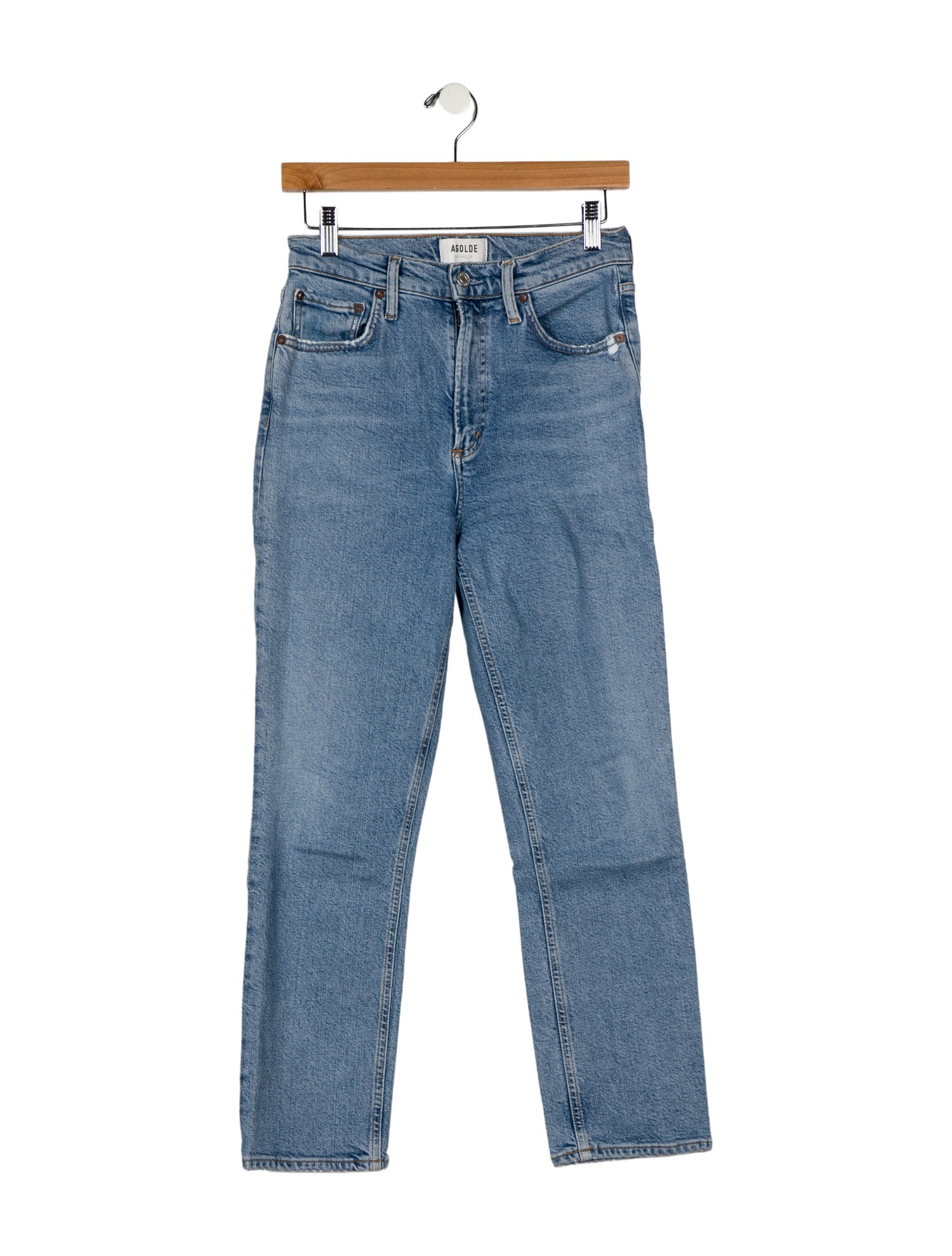 AGOLDE Mid-Rise Skinny Leg Jeans