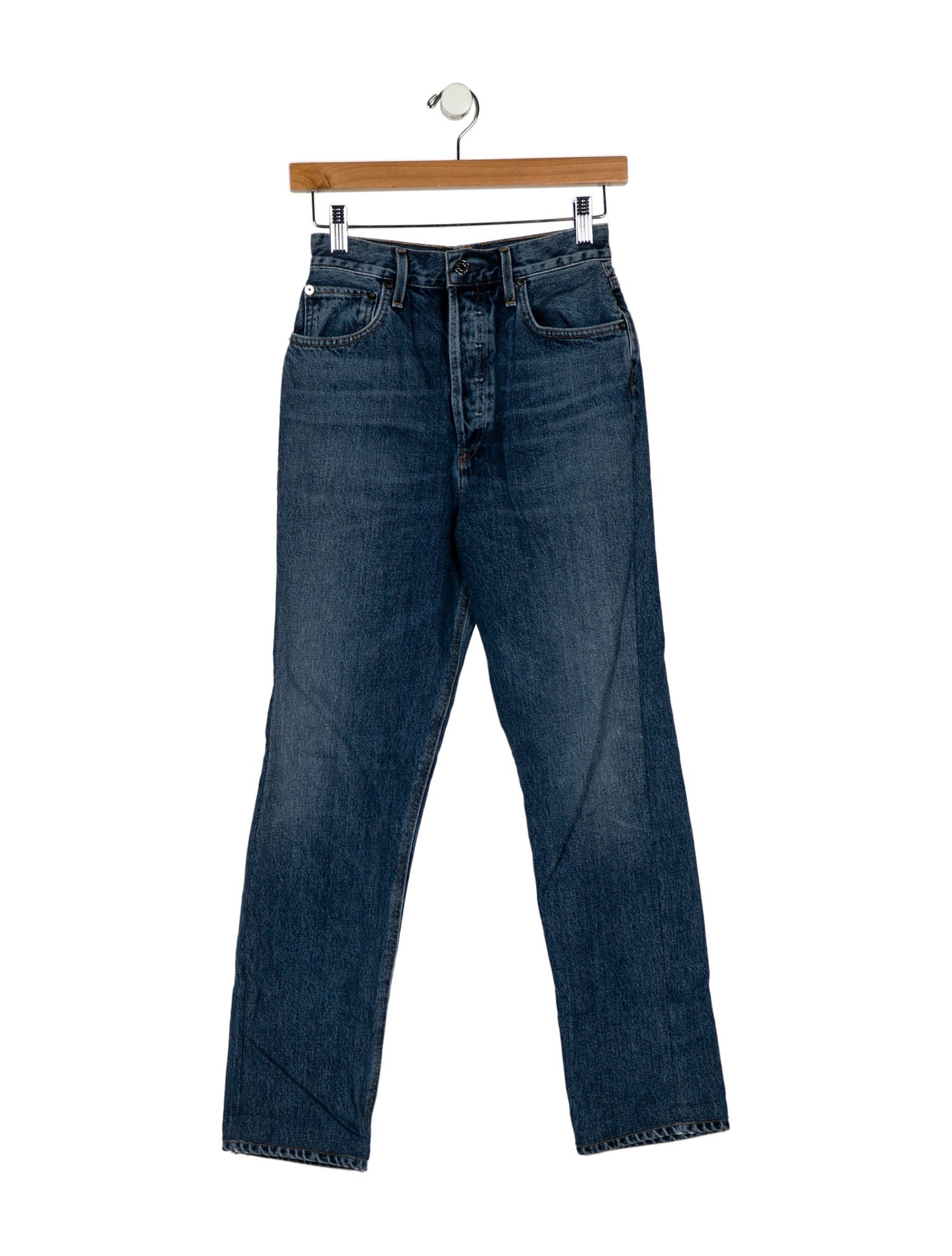 AGOLDE High-Rise Straight Leg Jeans