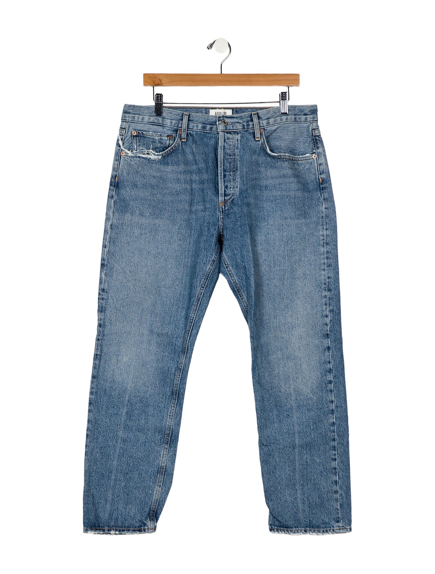 AGOLDE High-Rise Straight Leg Jeans