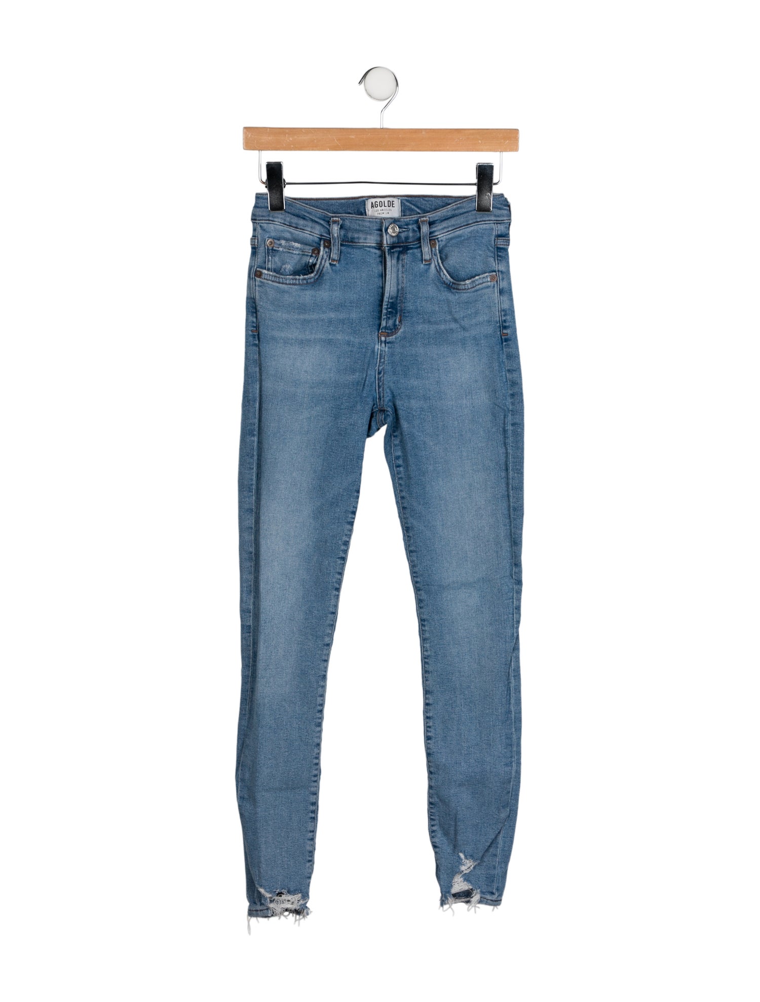 AGOLDE Mid-Rise Skinny Leg Jeans
