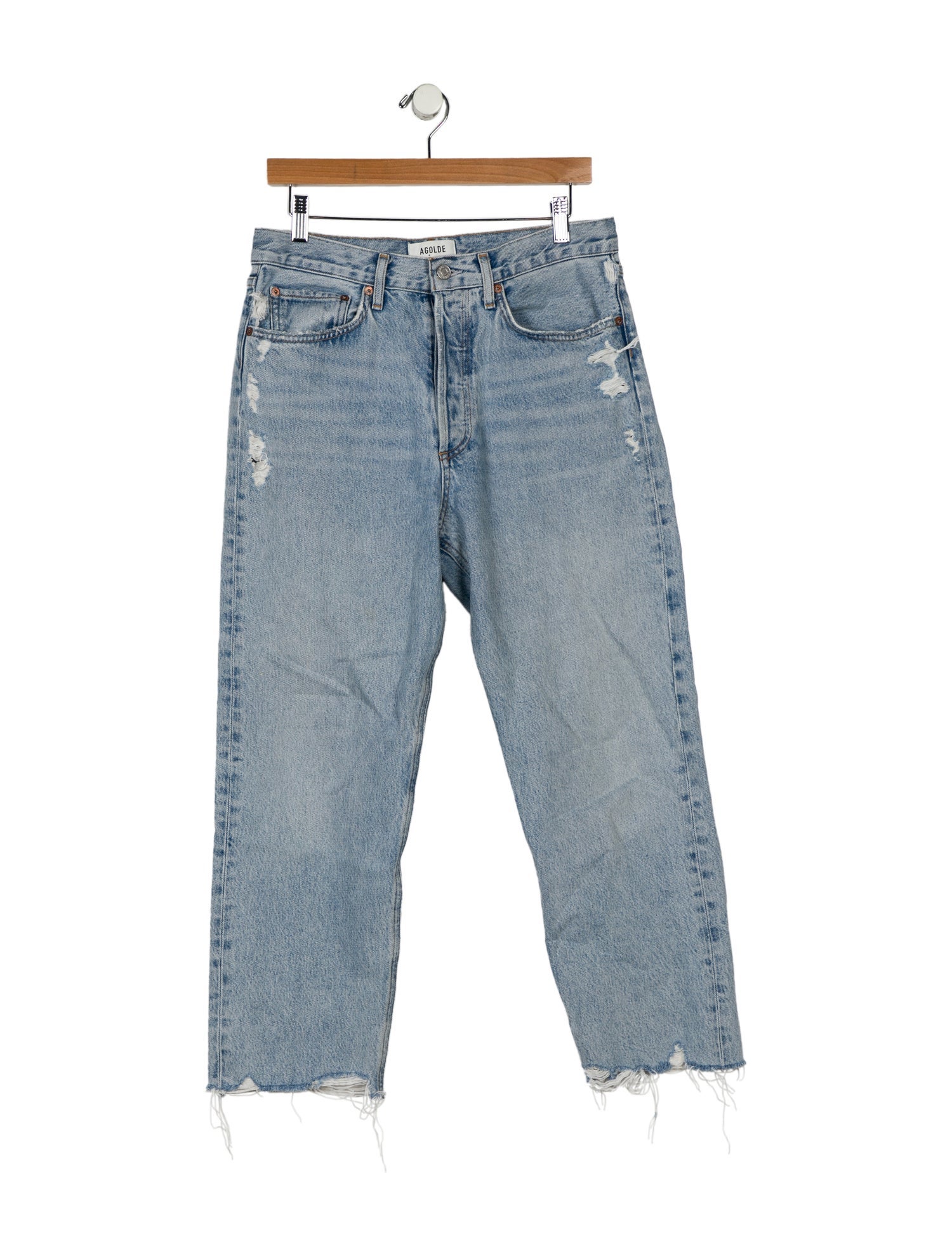 AGOLDE High-Rise Straight Leg Jeans