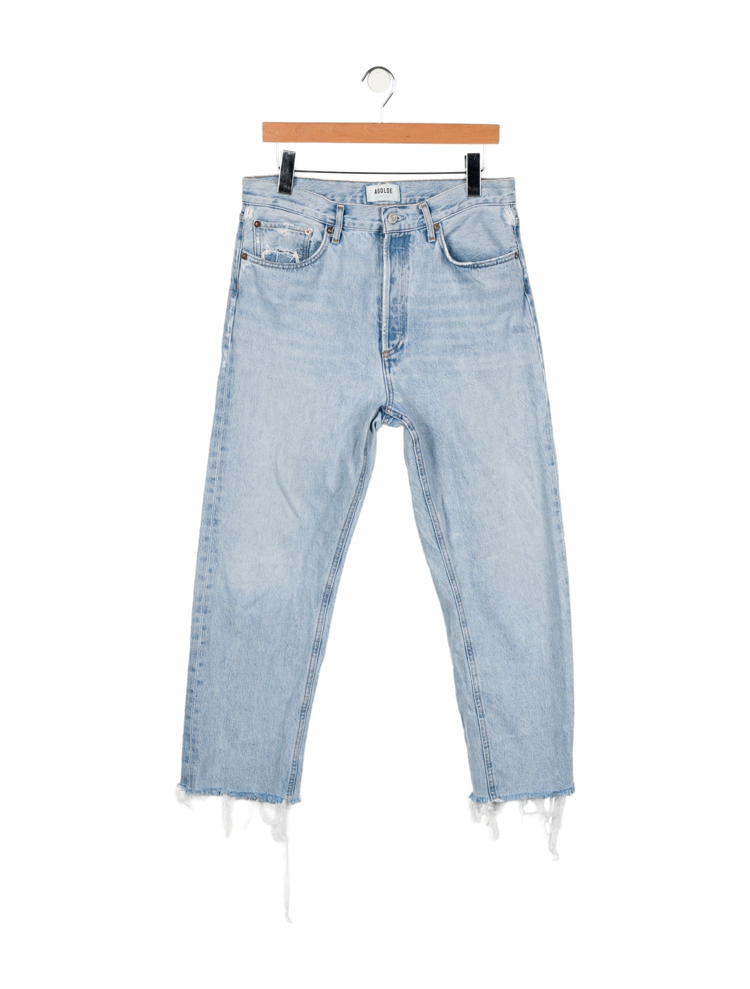 AGOLDE High-Rise Straight Leg Jeans