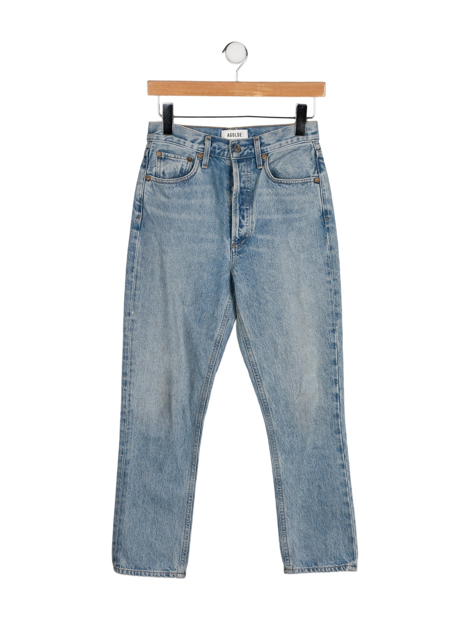 AGOLDE High-Rise Straight Leg Jeans
