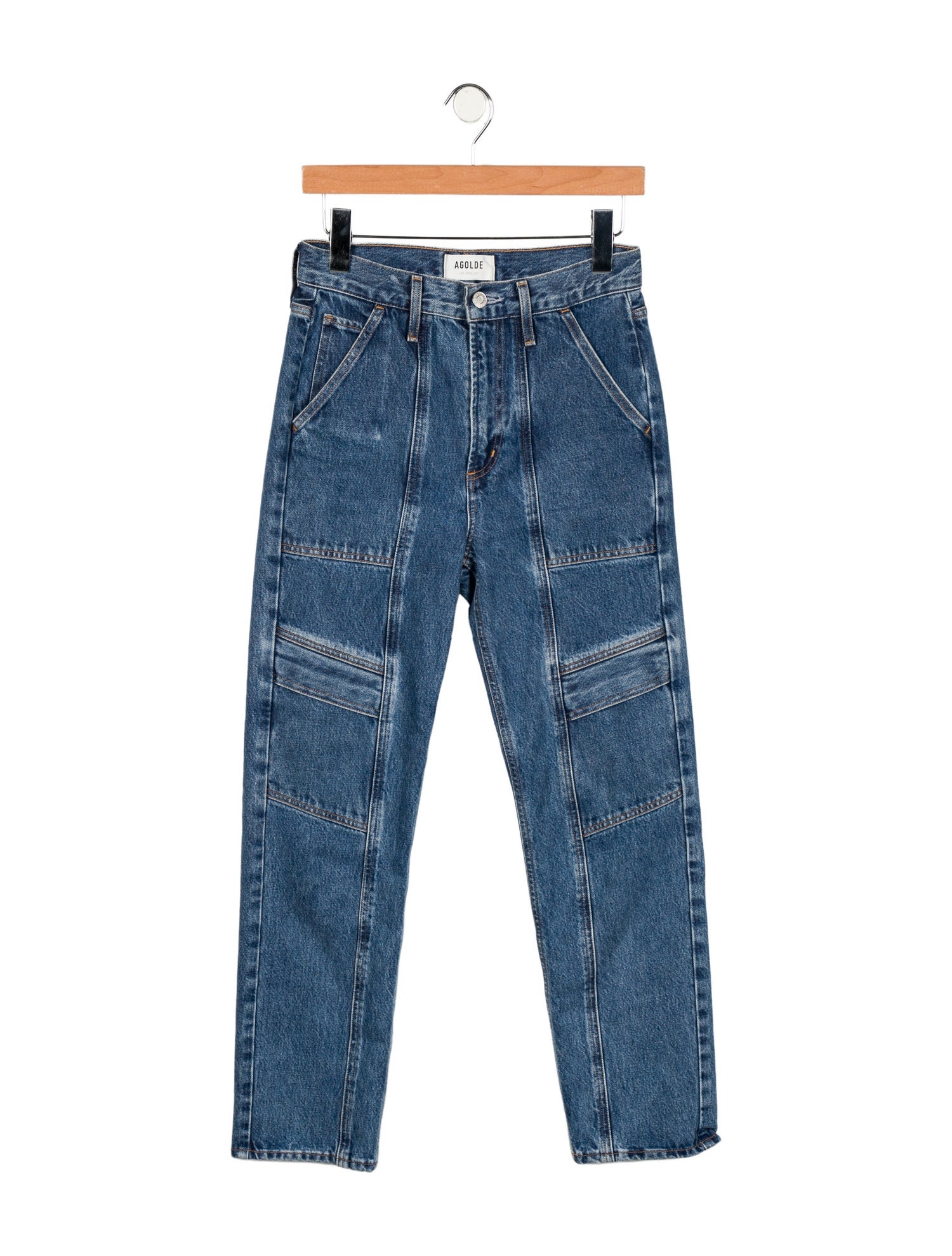AGOLDE Mid-Rise Straight Leg Jeans