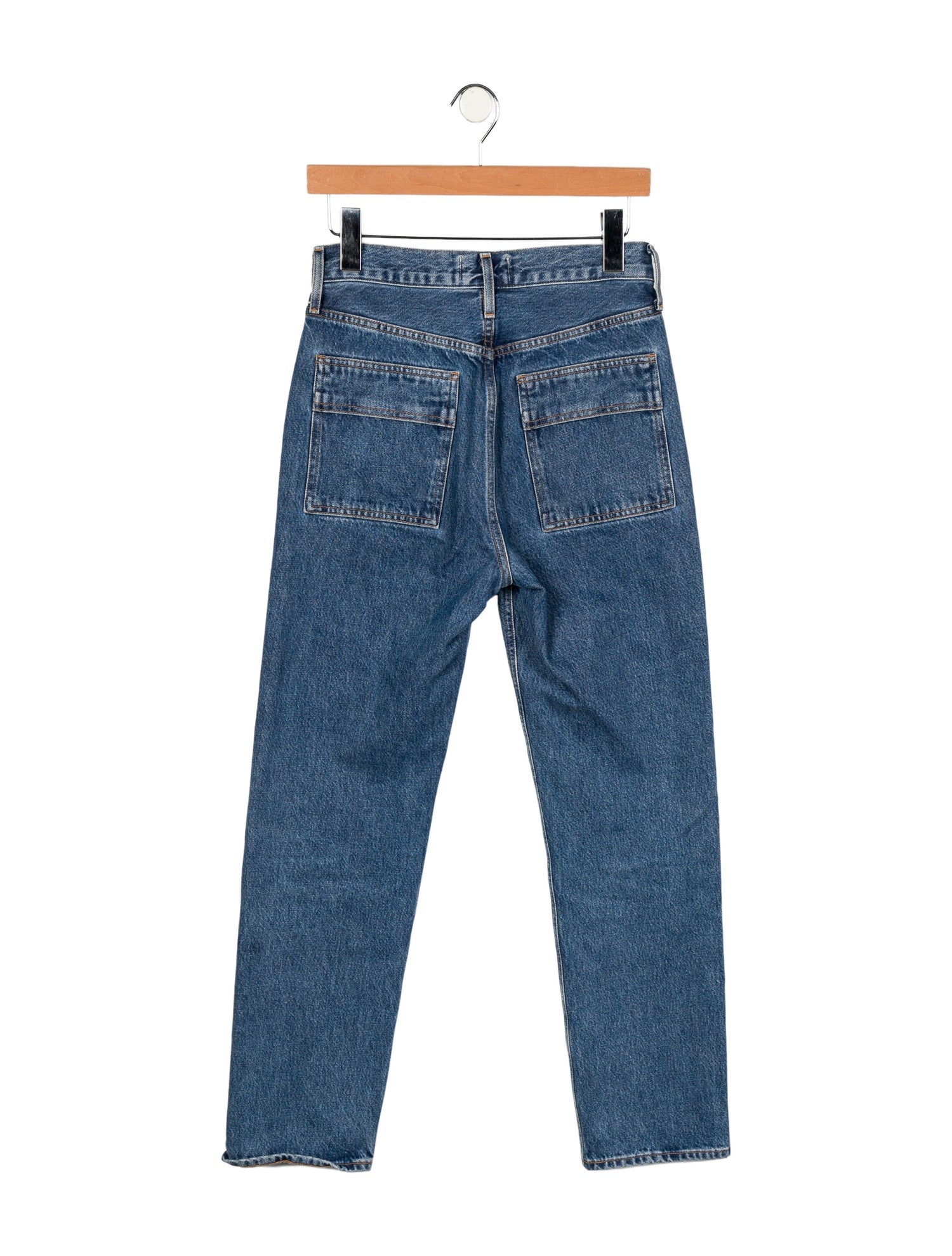 AGOLDE Mid-Rise Straight Leg Jeans