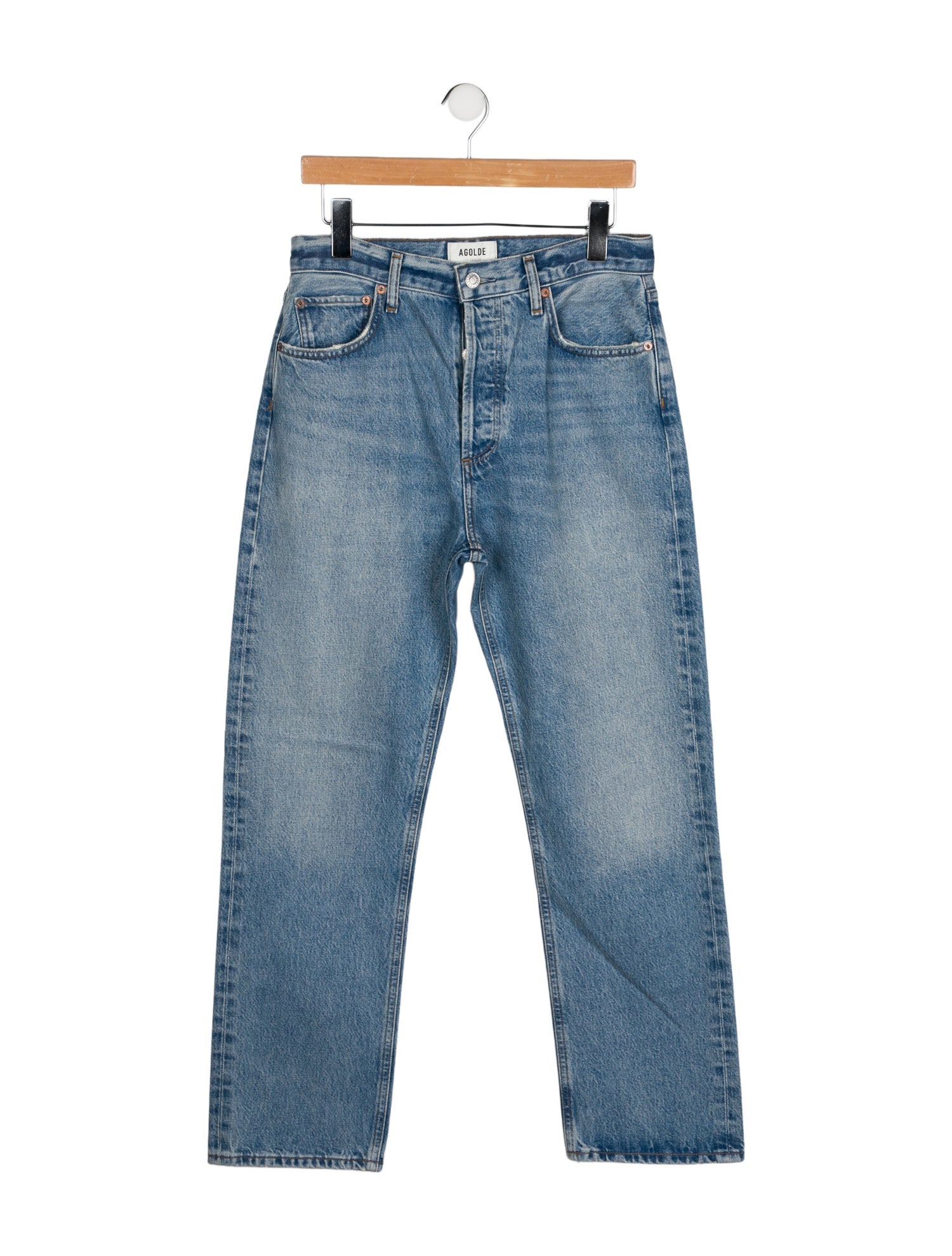 AGOLDE High-Rise Straight Leg Jeans