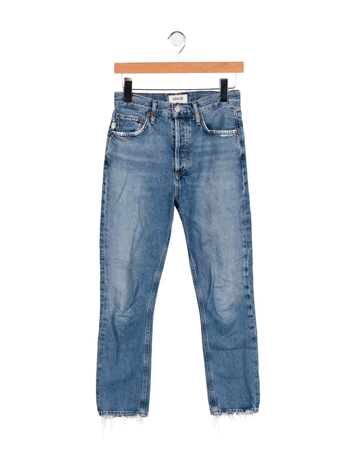 AGOLDE Mid-Rise Straight Leg Jeans