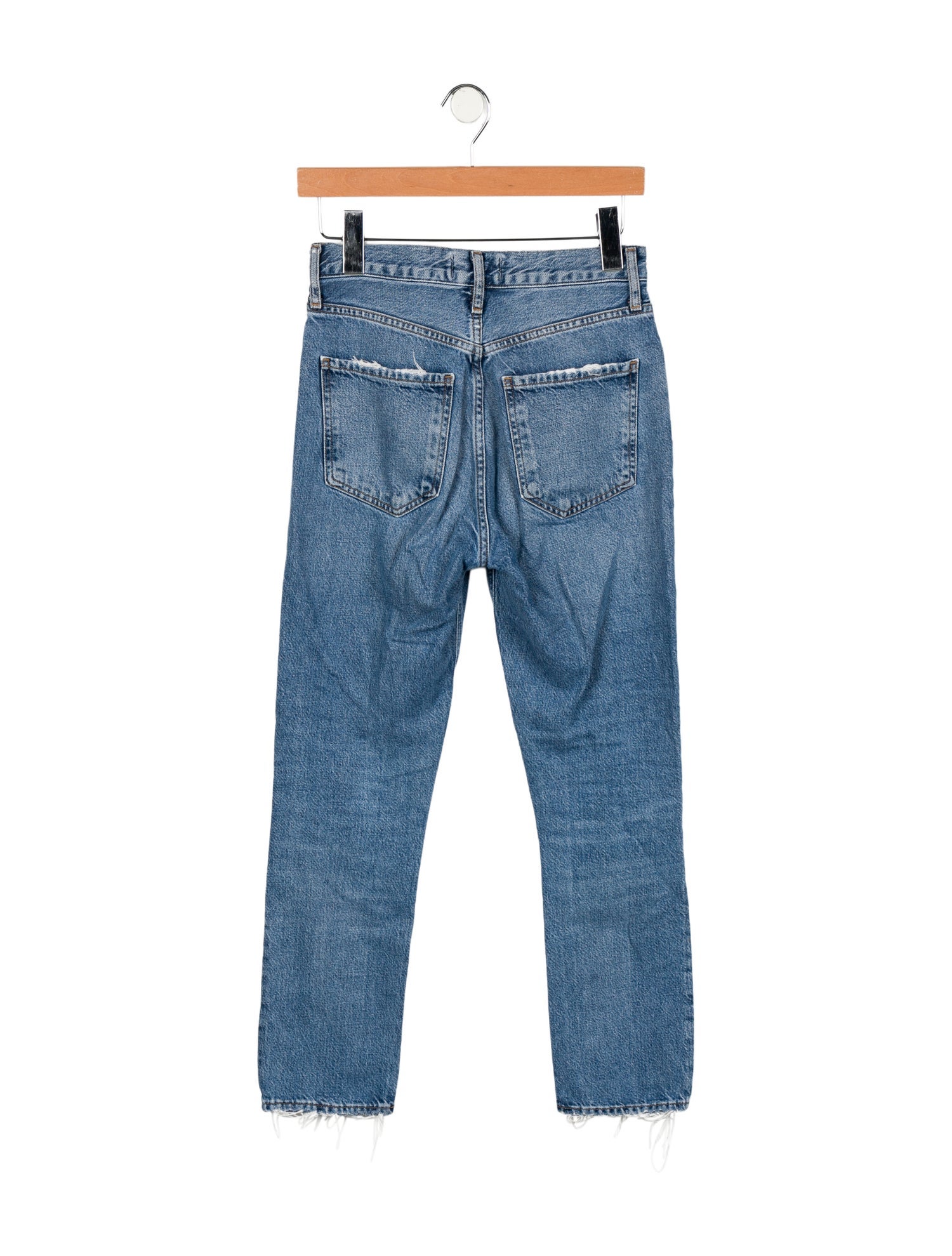 AGOLDE Mid-Rise Straight Leg Jeans