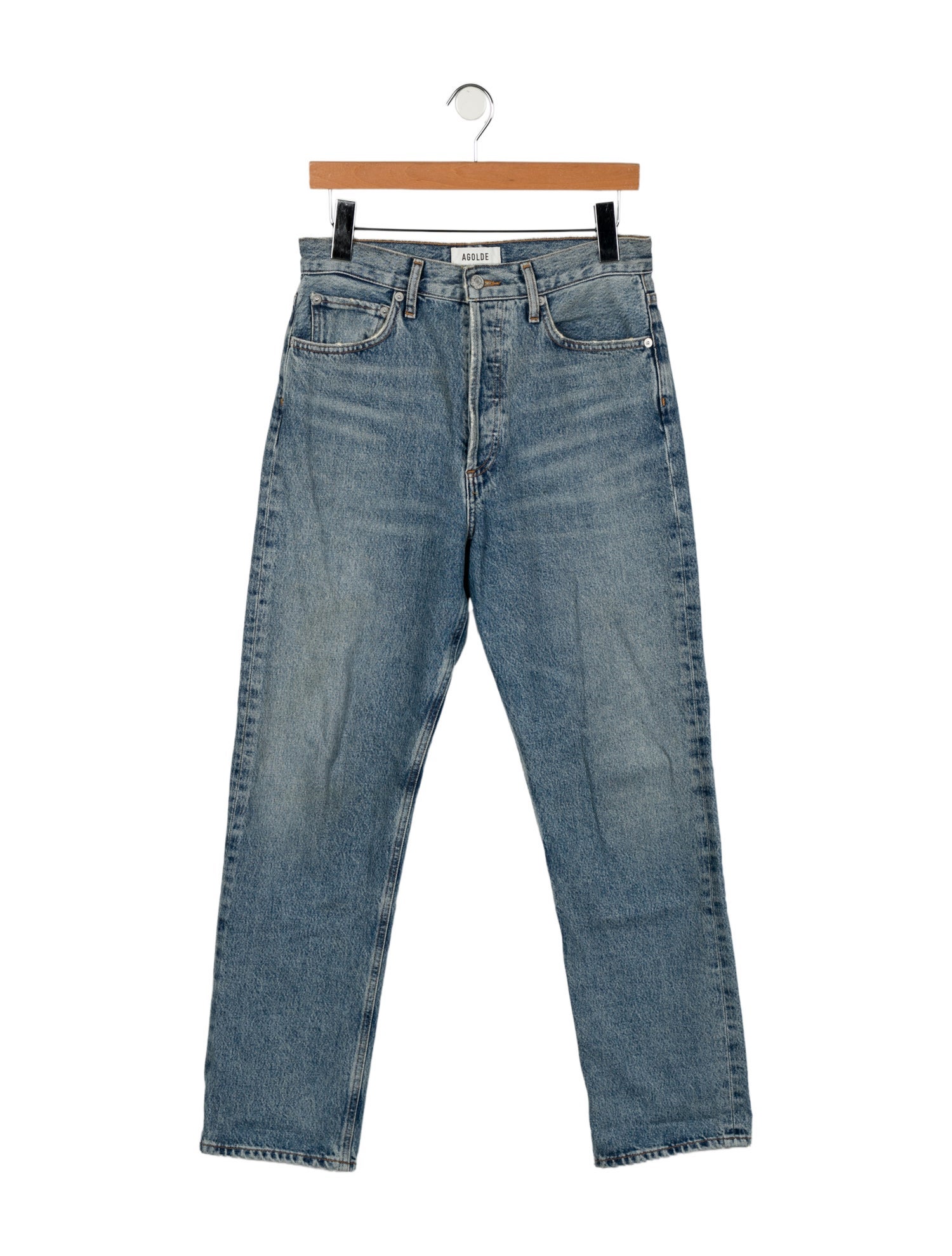 AGOLDE High-Rise Straight Leg Jeans