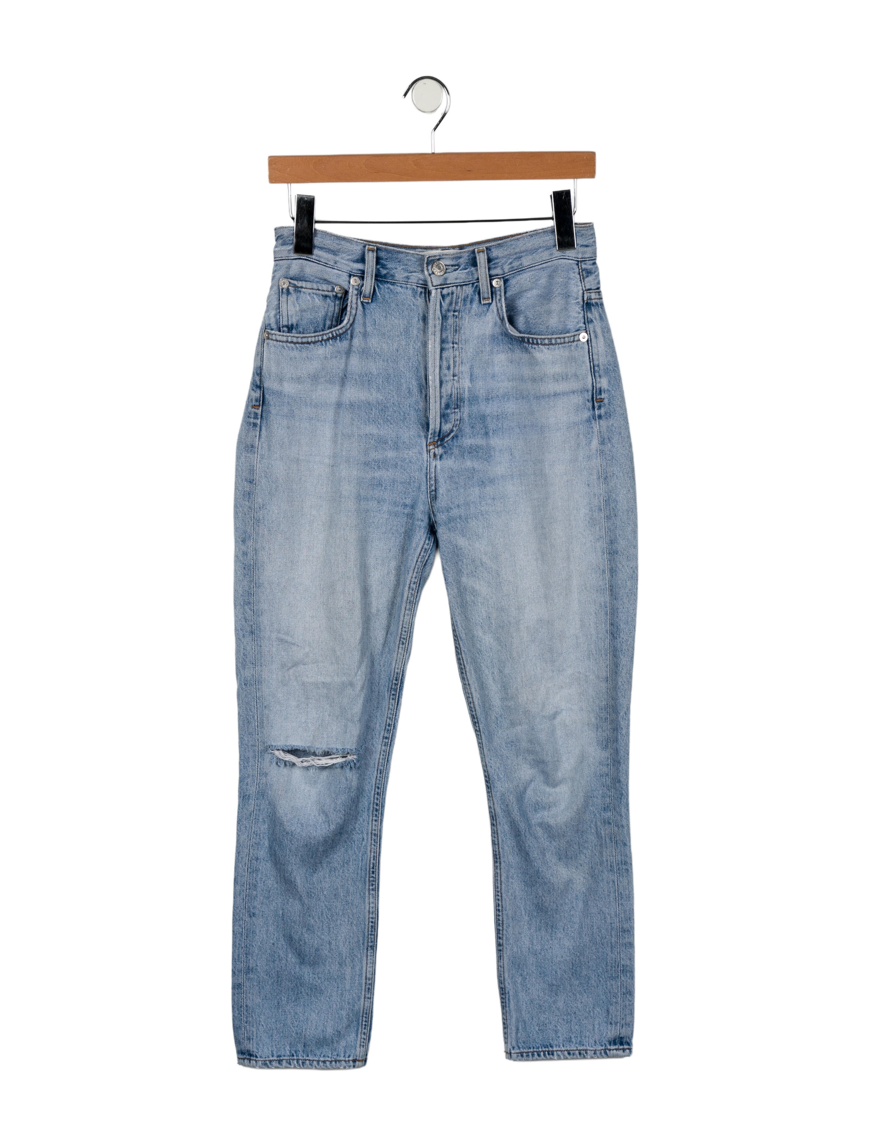 AGOLDE High-Rise Straight Leg Jeans
