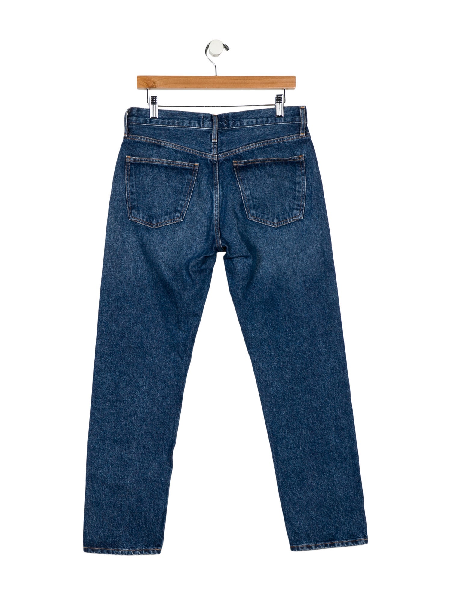 AGOLDE Mid-Rise Straight Leg Jeans