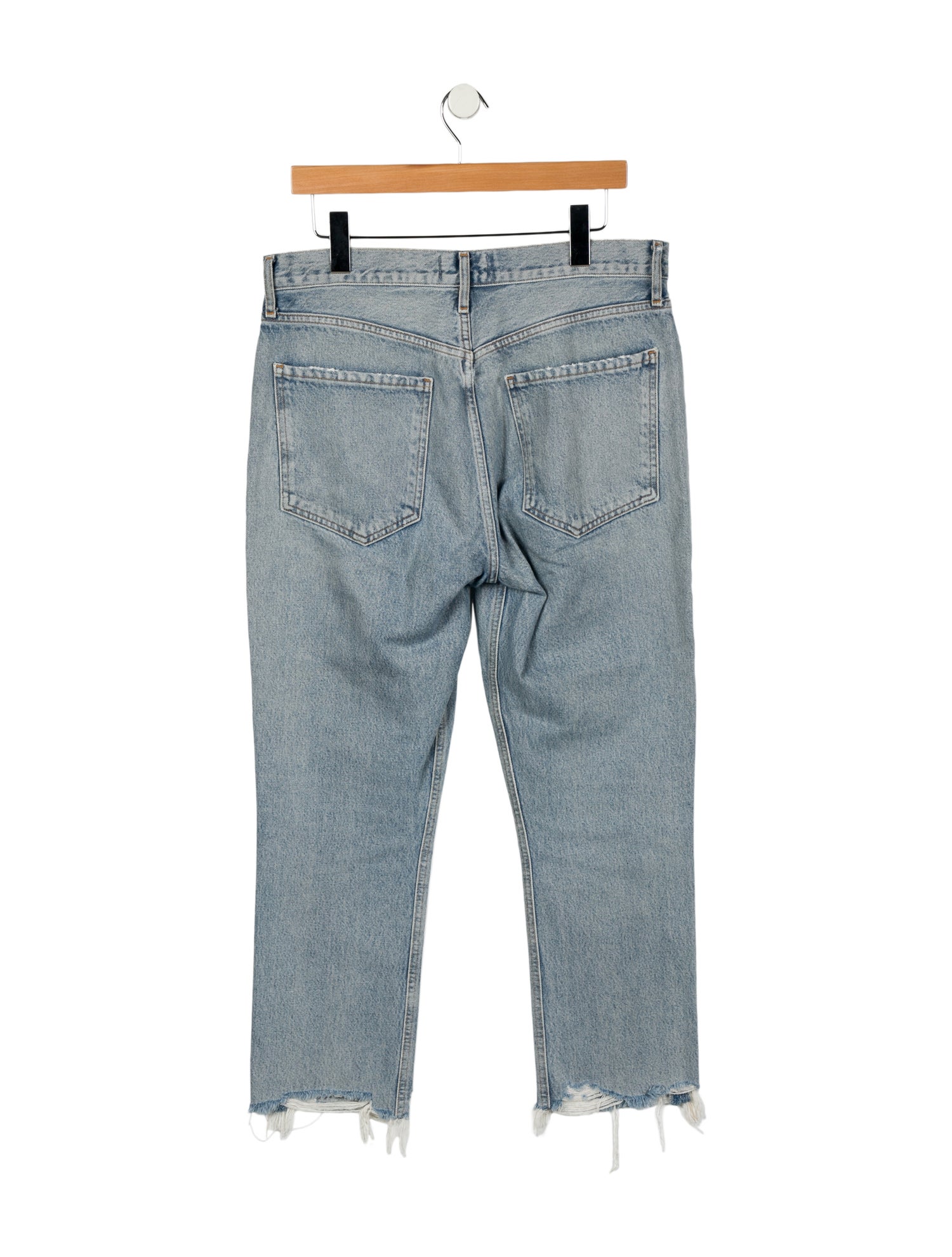 AGOLDE Mid-Rise Straight Leg Jeans