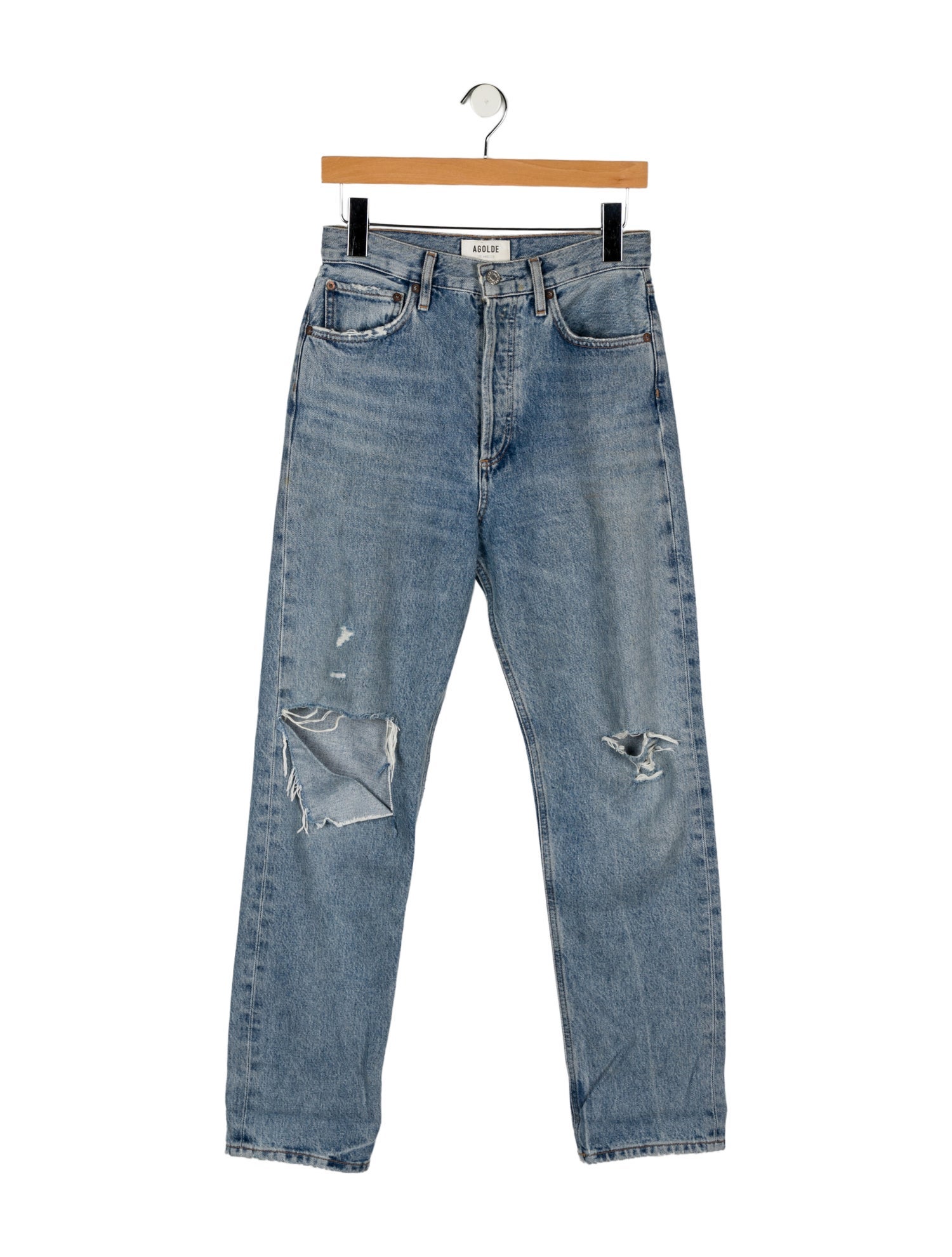 AGOLDE High-Rise Straight Leg Jeans