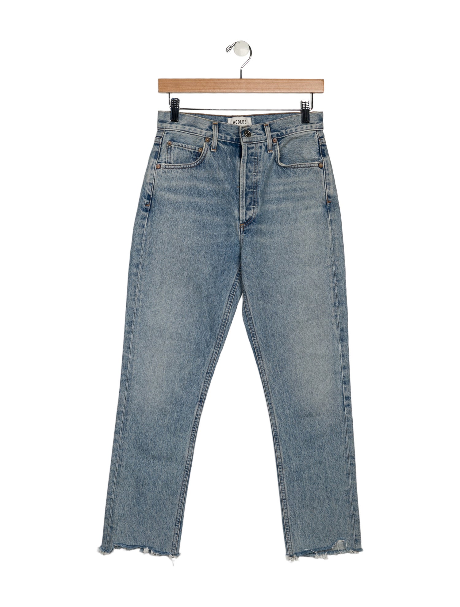 AGOLDE High-Rise Straight Leg Jeans