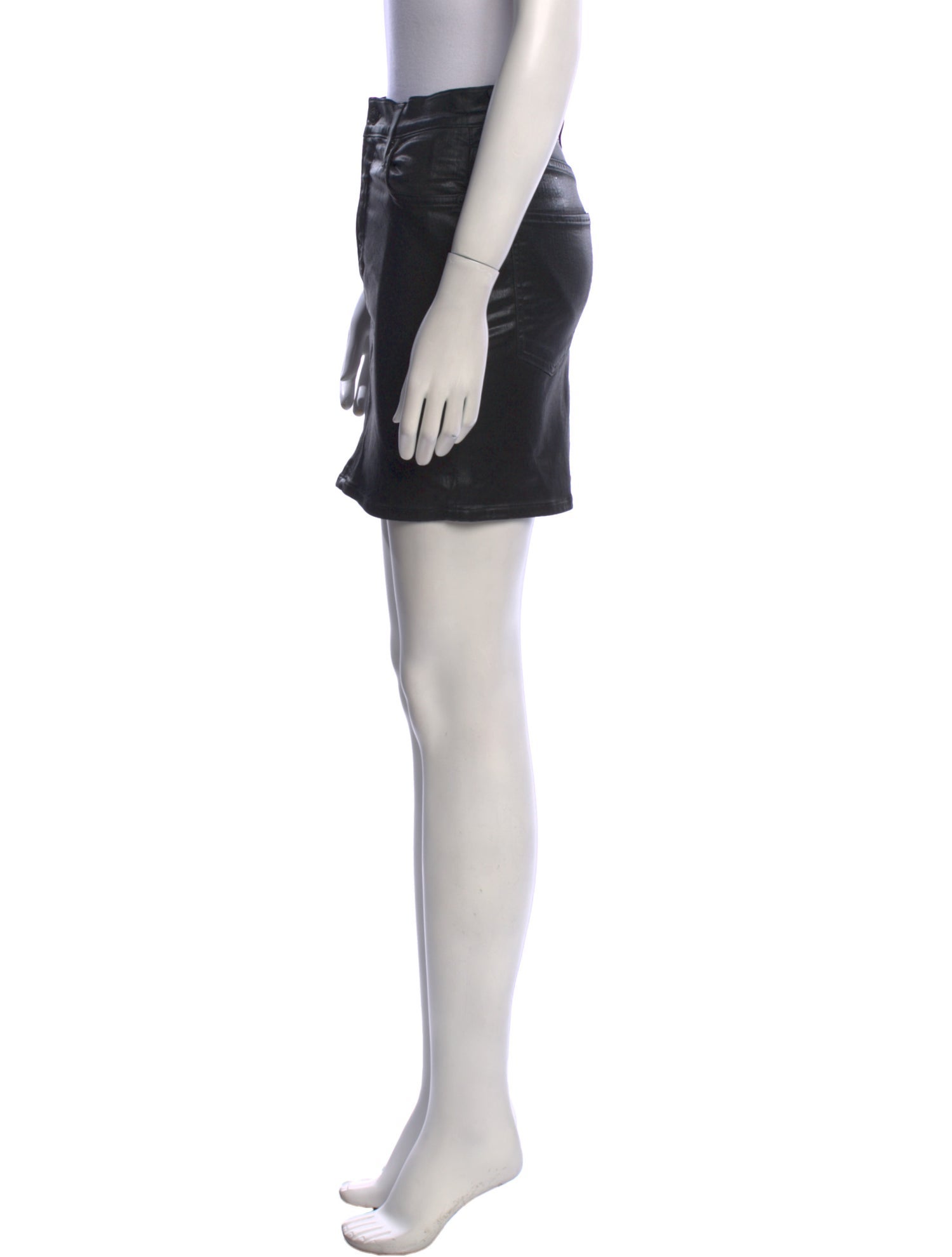AGOLDE Raw-Edge Trim Mini Skirt