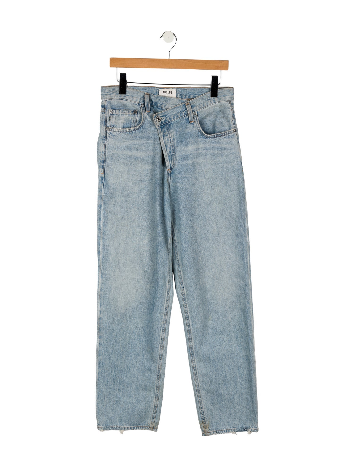 AGOLDE Mid-Rise Straight Leg Jeans