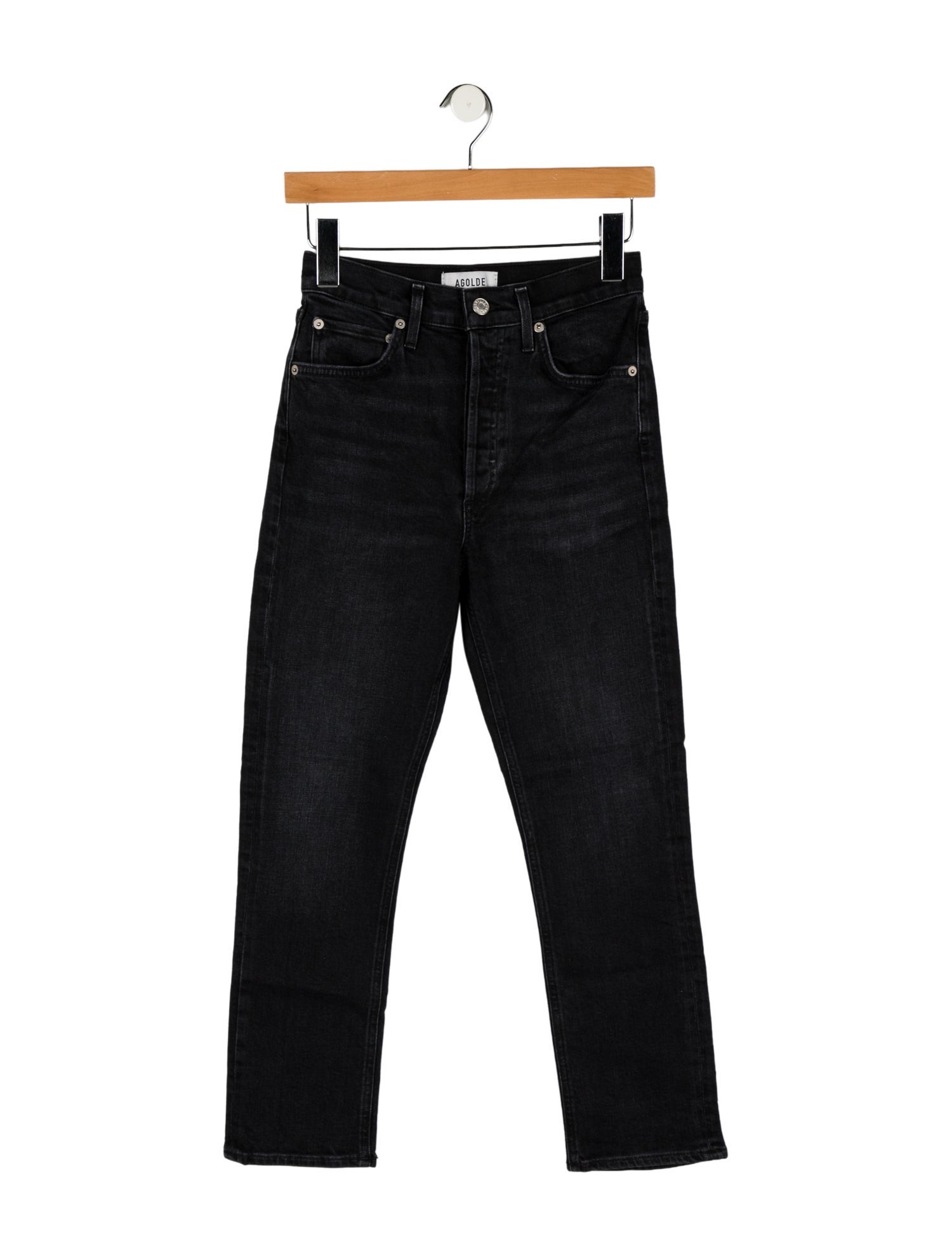 AGOLDE Mid-Rise Straight Leg Jeans