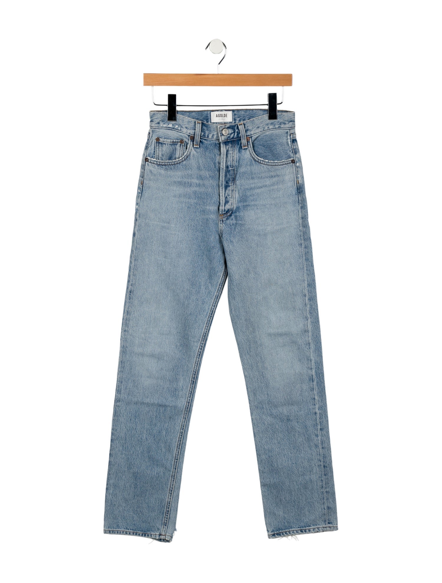 AGOLDE High-Rise Straight Leg Jeans