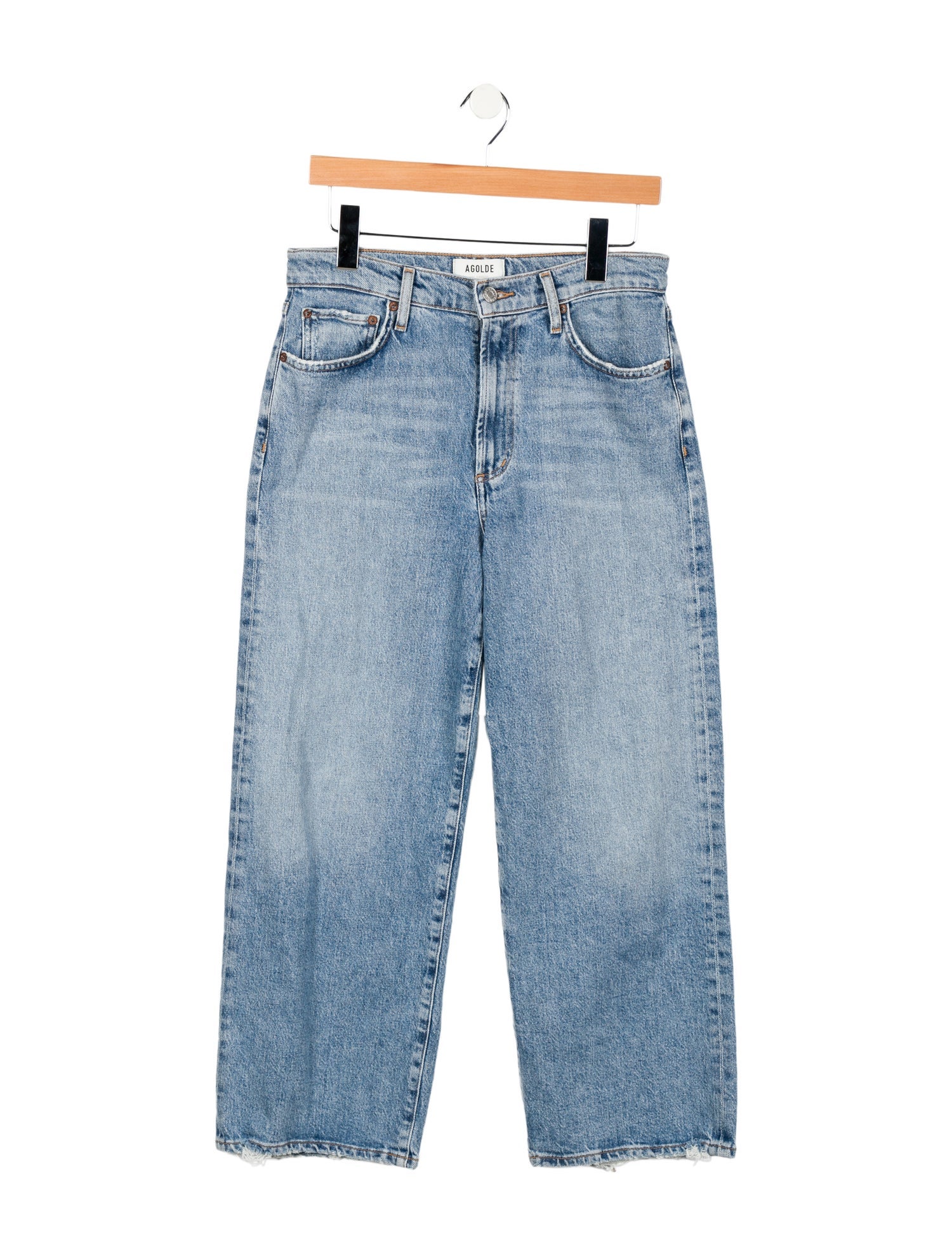 AGOLDE Mid-Rise Wide Leg Jeans