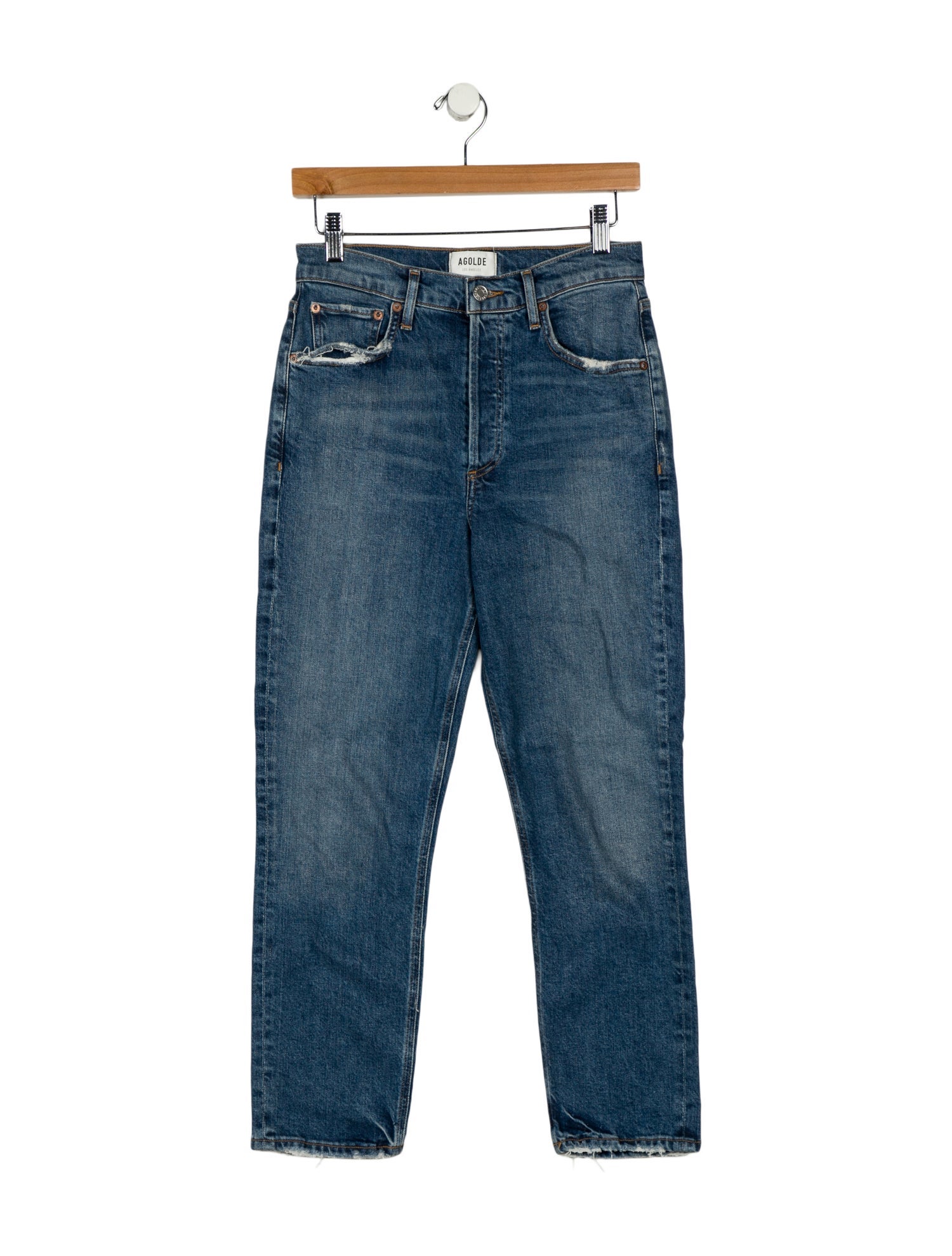 AGOLDE High-Rise Straight Leg Jeans