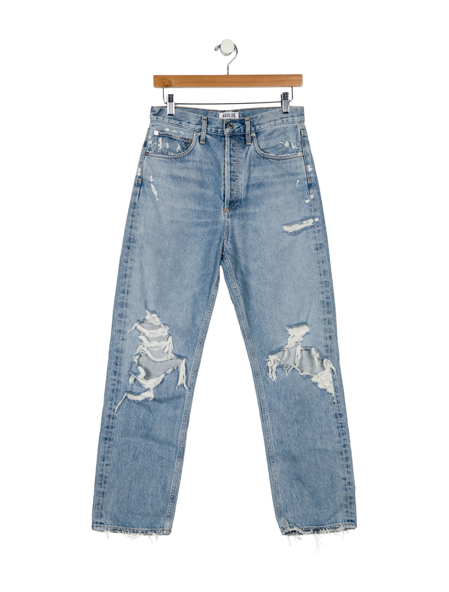 AGOLDE High-Rise Straight Leg Jeans