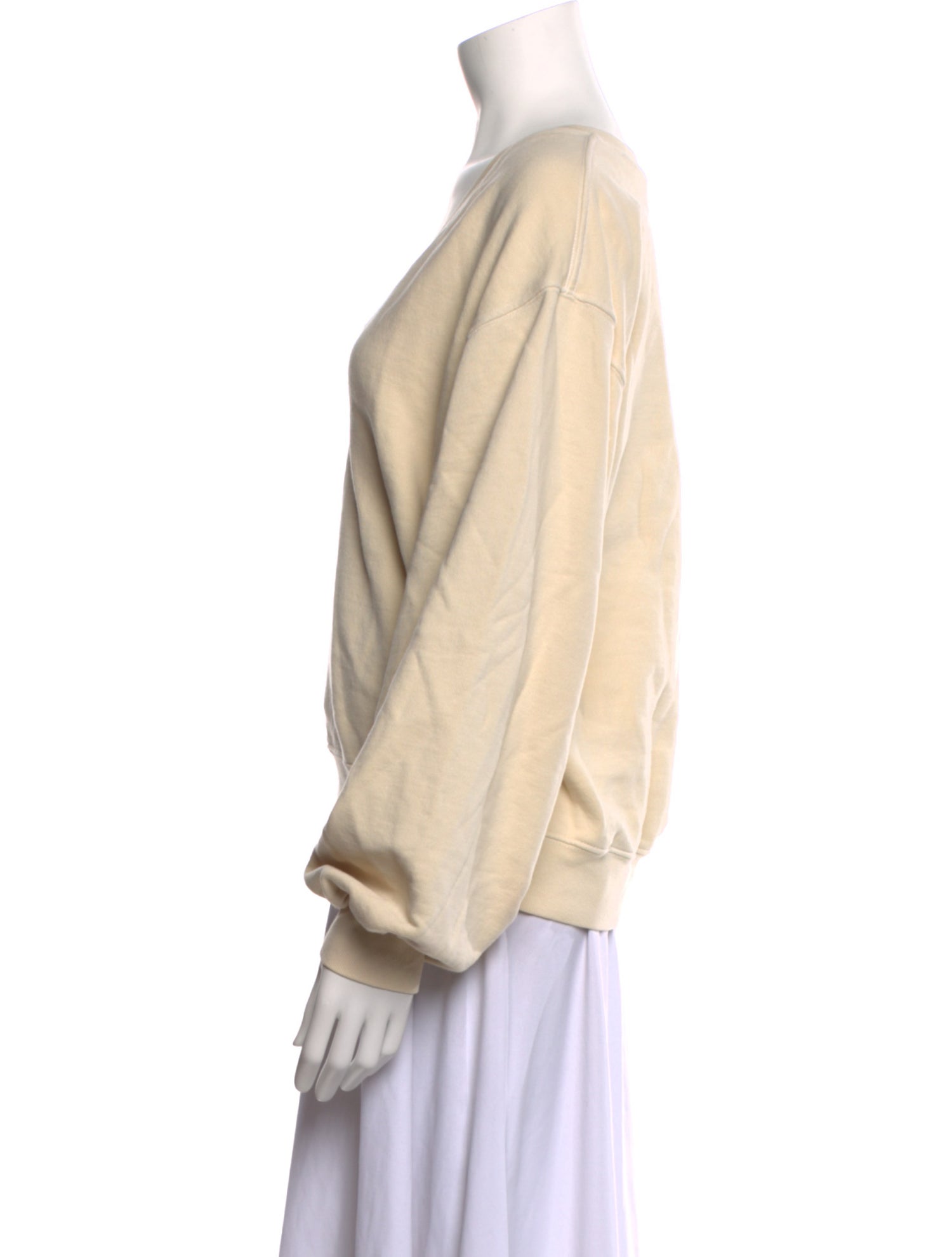 AGOLDE V-Neck Long Sleeve Sweatshirt